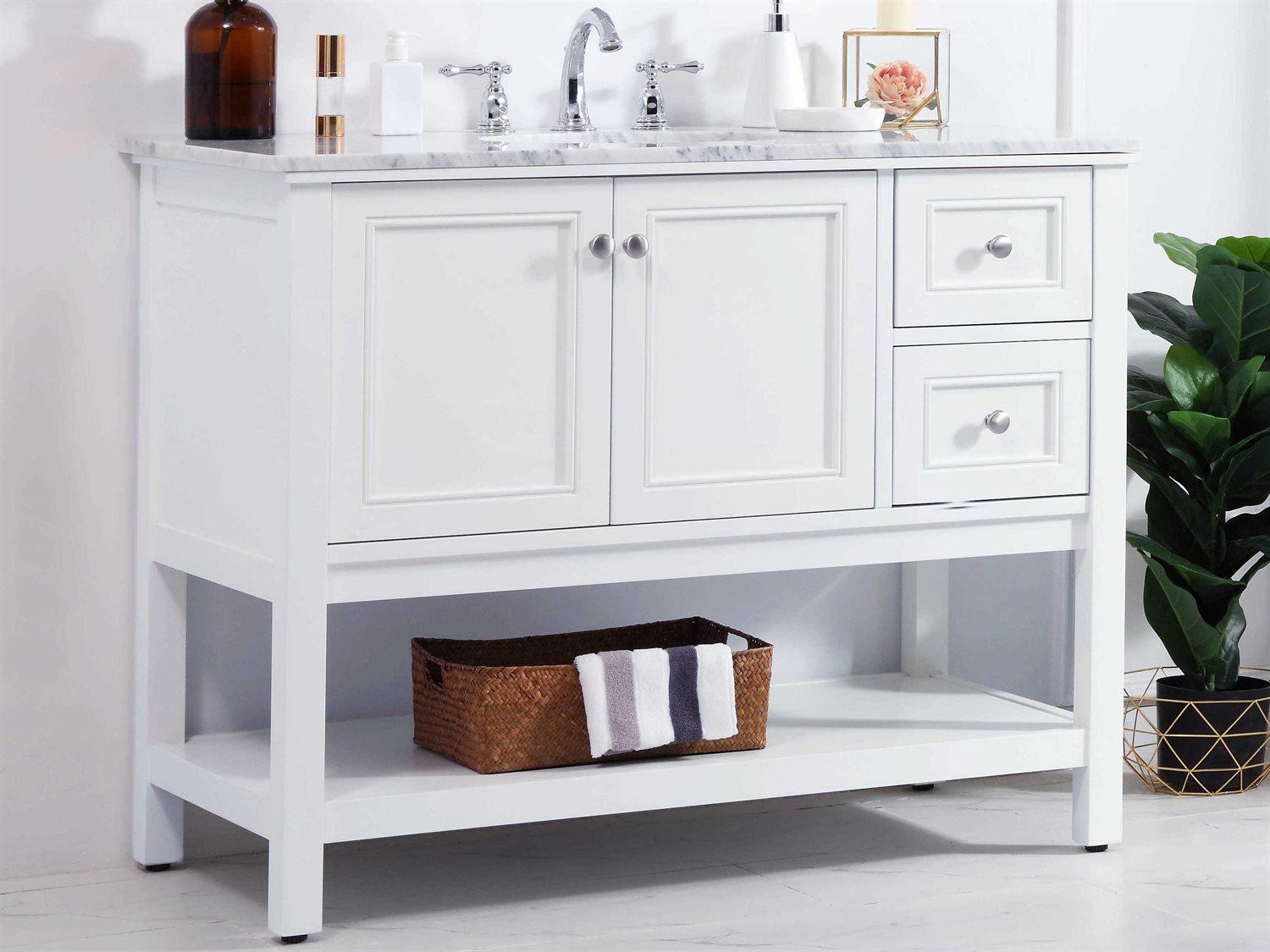 Elegant Lighting Metropolis White 42" Vanity