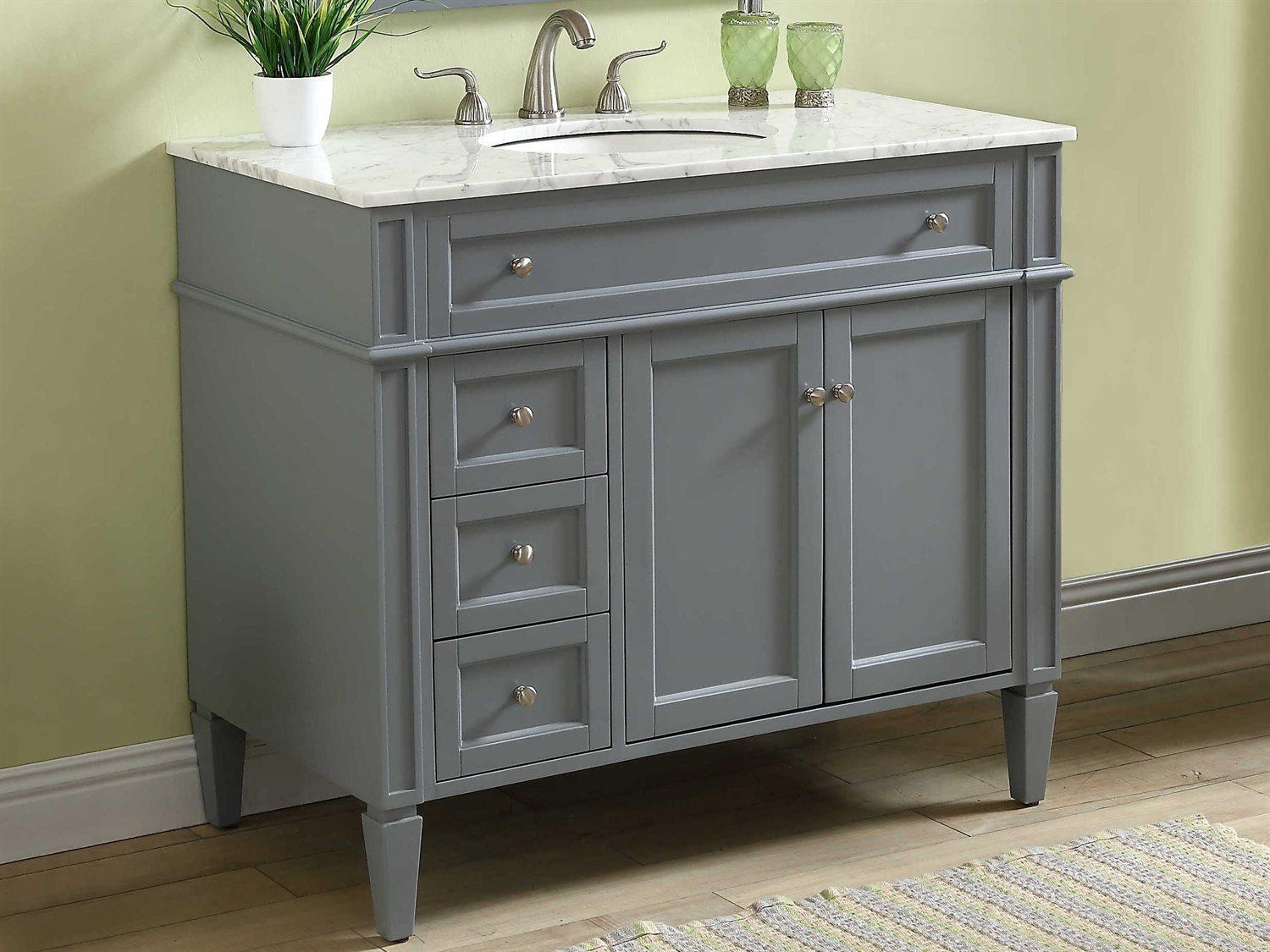 Elegant Lighting Park Avenue Grey 40" Vanity