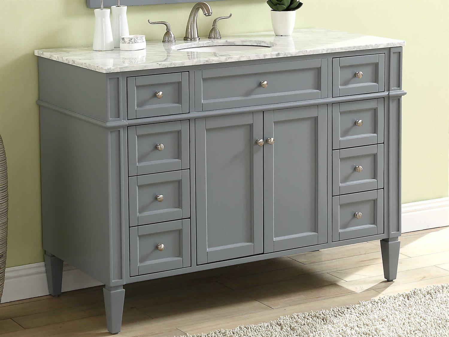 Elegant Lighting Park Avenue Grey 48" Vanity