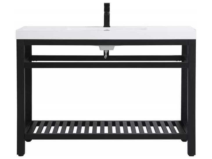 Elegant Lighting Raya Black 48" Vanity