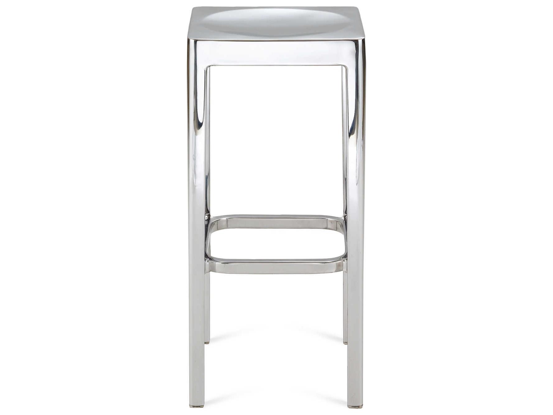 Emeco Polished Aluminum Bar Stool