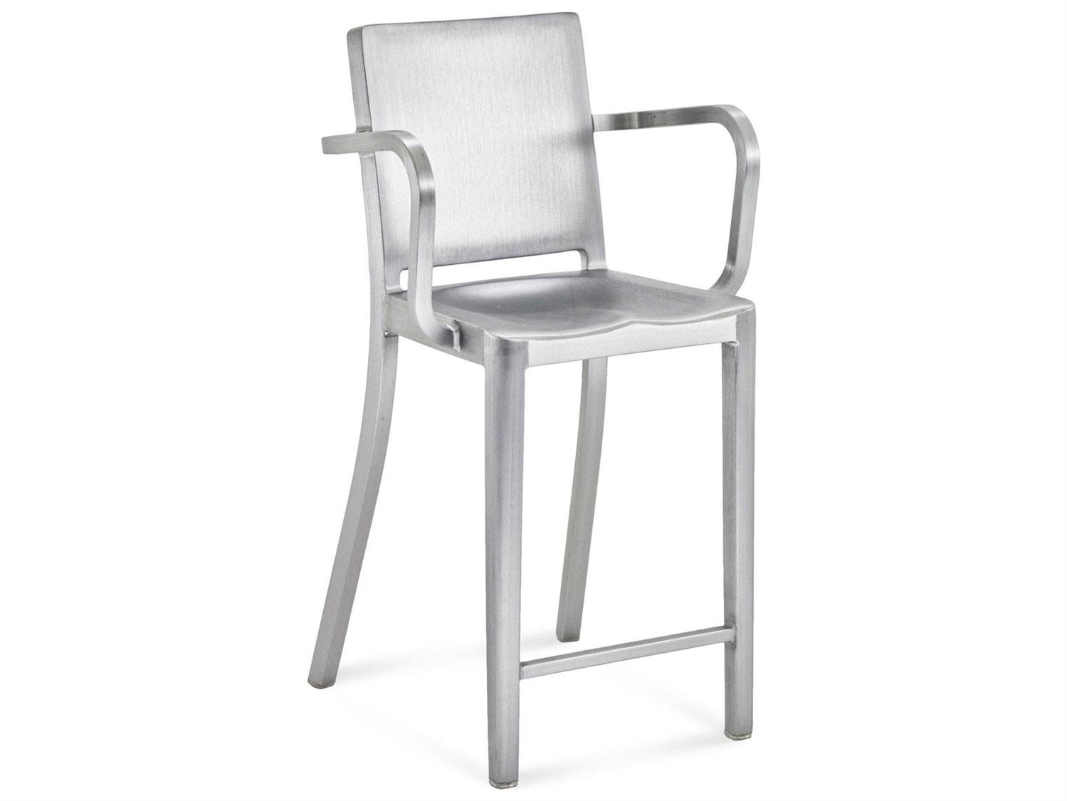 Emeco Hudson Polished Aluminum Counter Stool