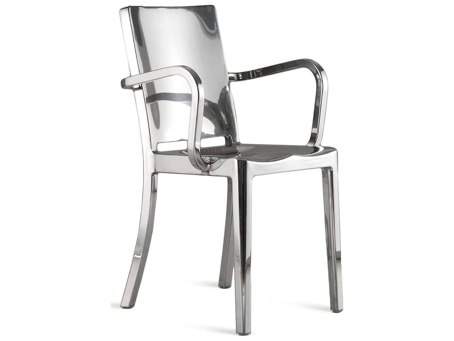 Emeco Hudson Silver Arm Dining Chair