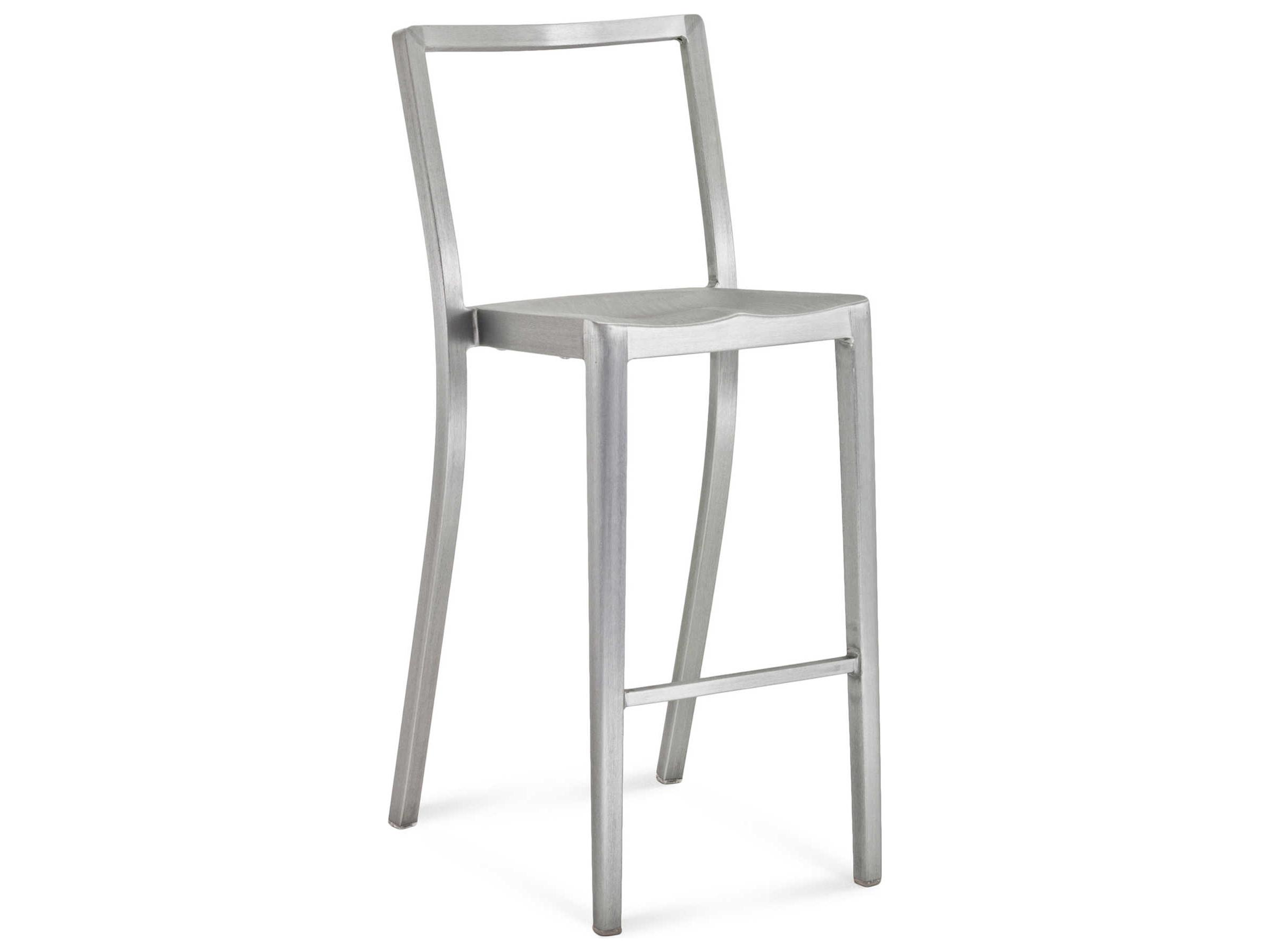 Emeco Icon Brushed Aluminum Bar Stool