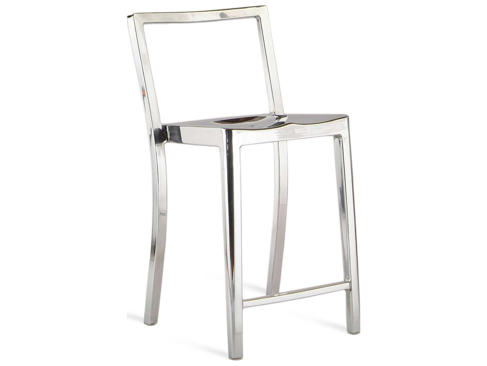Emeco Icon Polished Aluminum Counter Stool