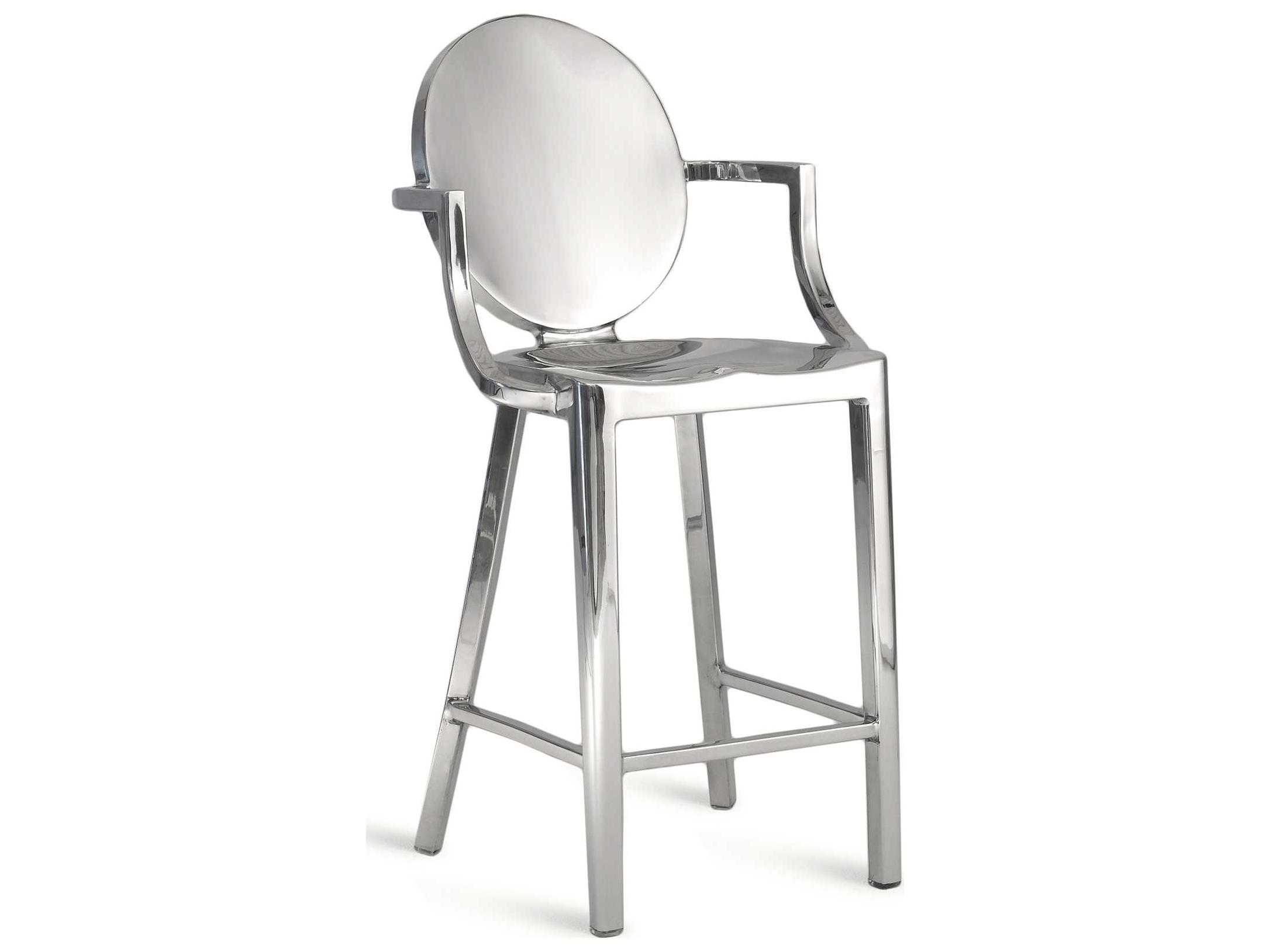 Emeco Kong Polished Aluminum Counter Stool