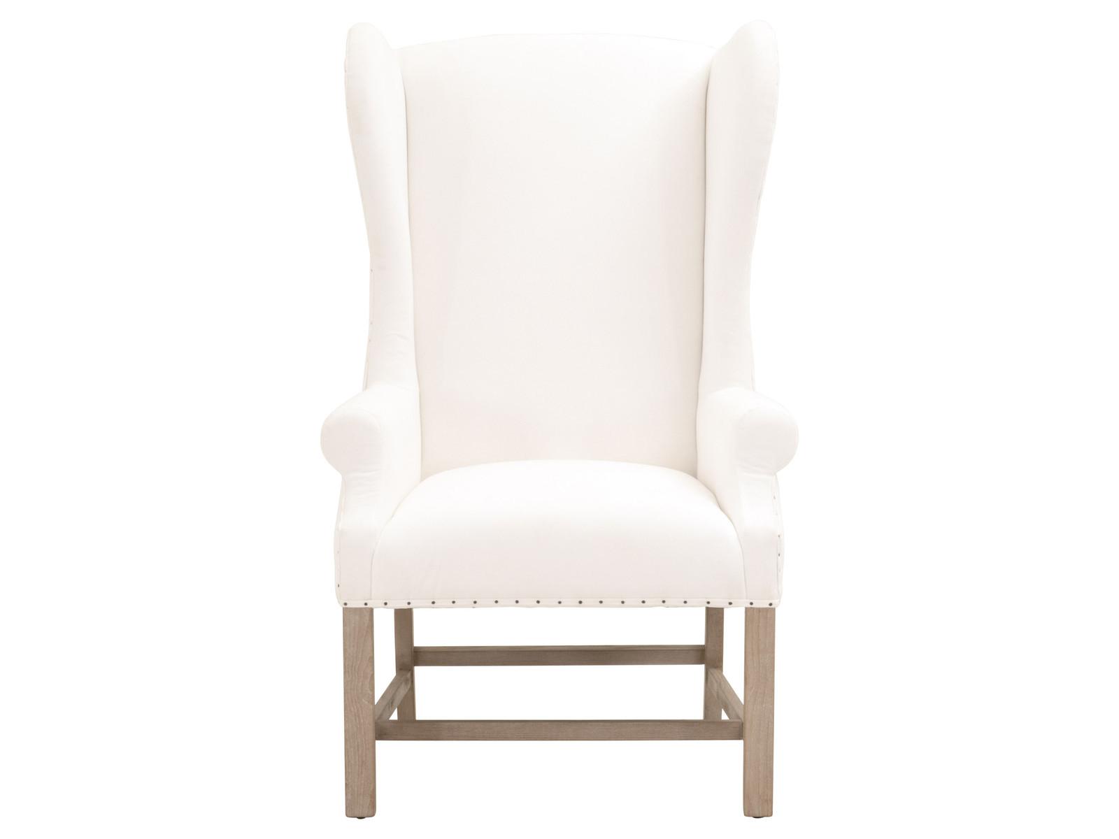 Essentials for Living Chateau White Fabric Accent Chair