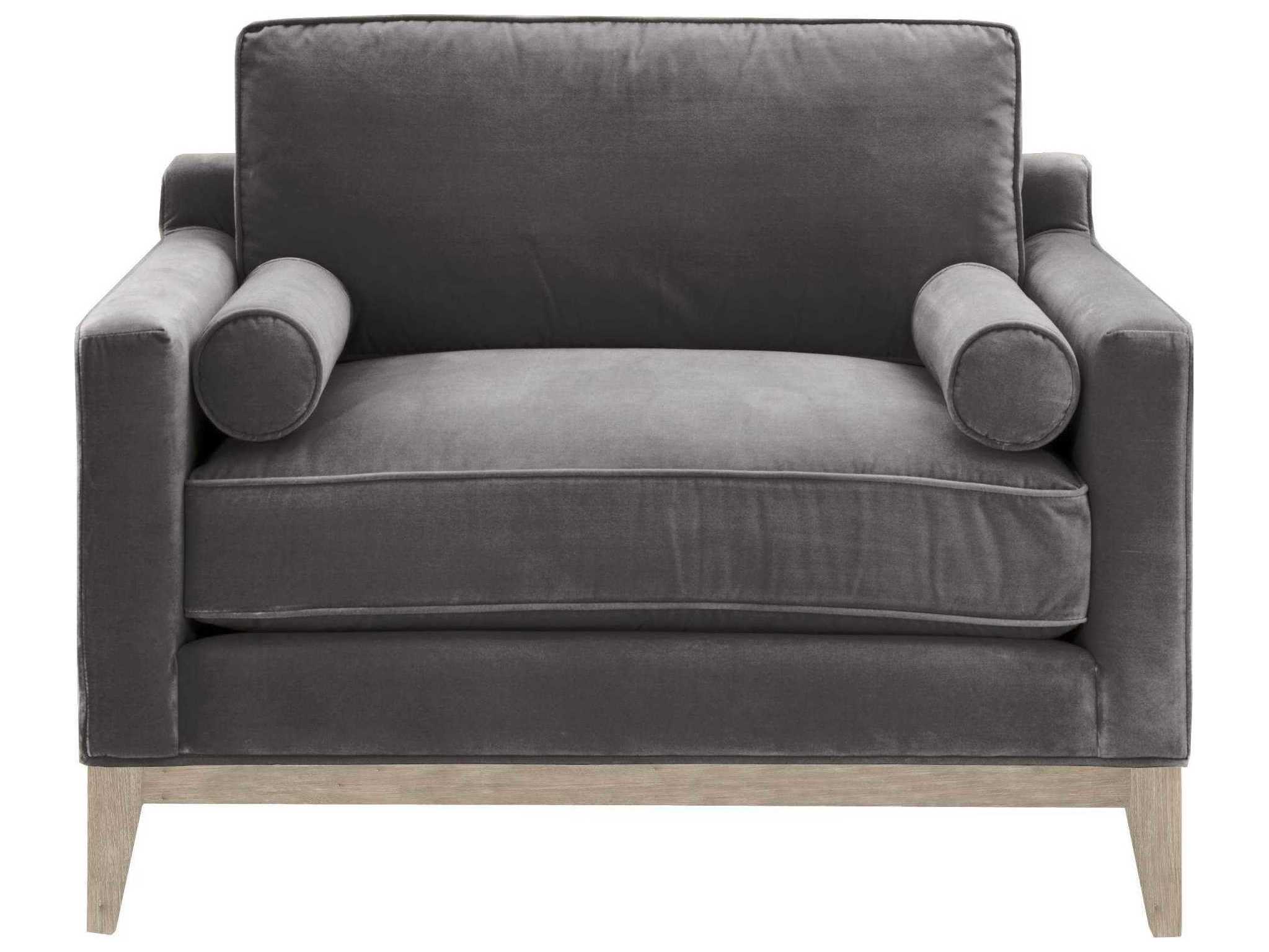 Luxecor Respite Modern Gray Fabric Club Chair