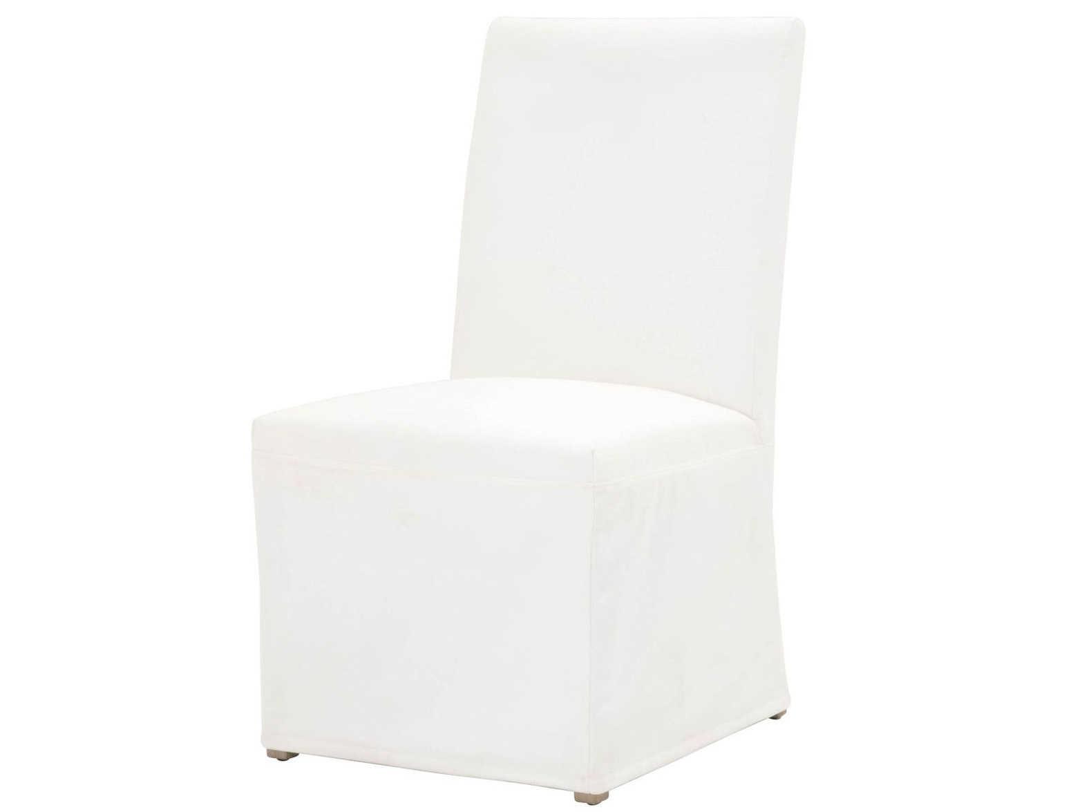 Essentials for Living Stitch & Hand Levi Birch Wood White Upholstered Side Dining Chair Set of 2
