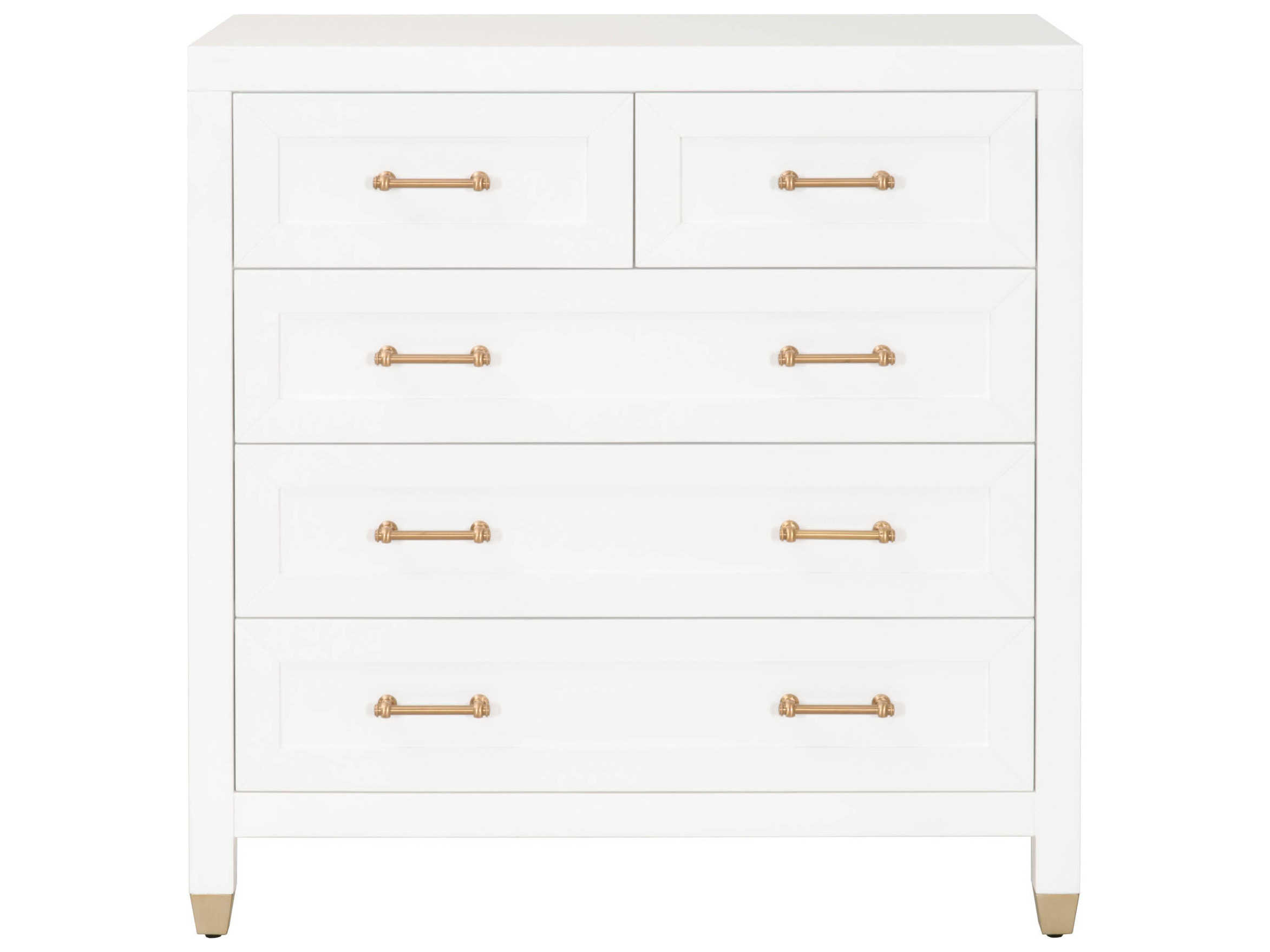 Essentials for Living Traditions Stella 5-Drawers Rubberwood Dresser