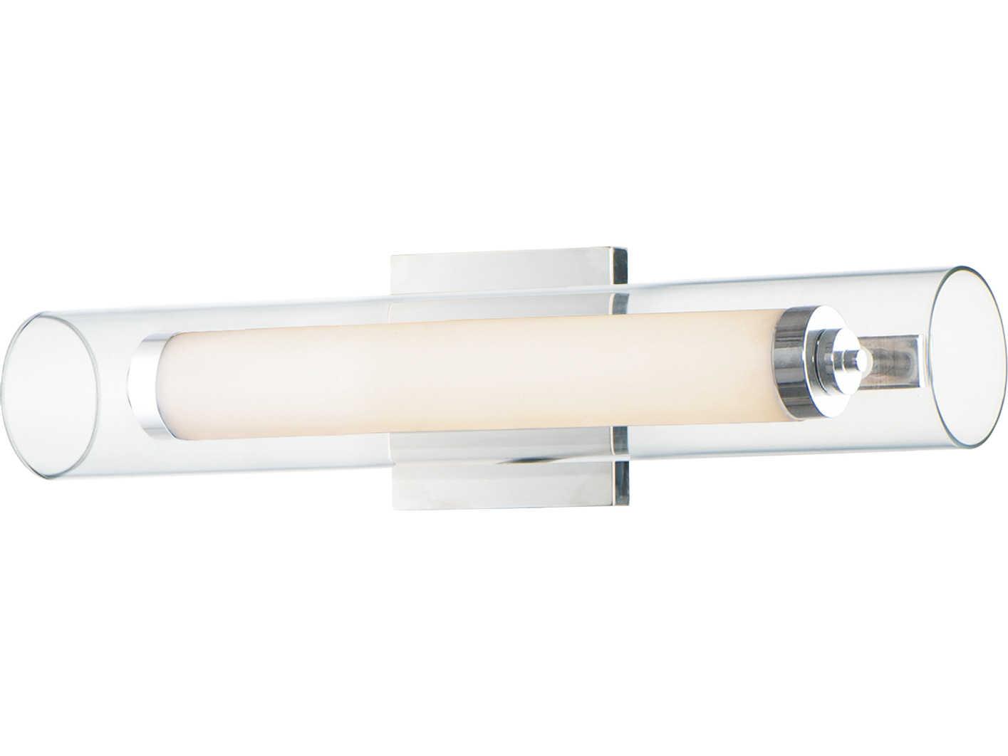 ET2 Centrum 1-Light Polished Chrome Glass LED Vanity Light