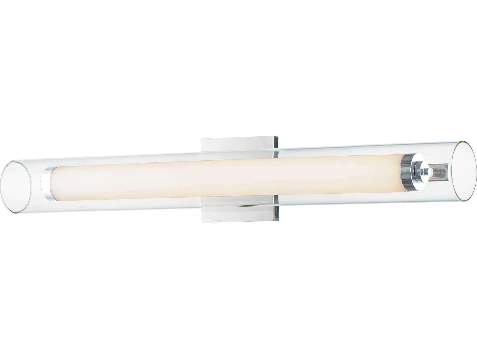ET2 Centrum 1-Light Polished Chrome Glass LED Vanity Light