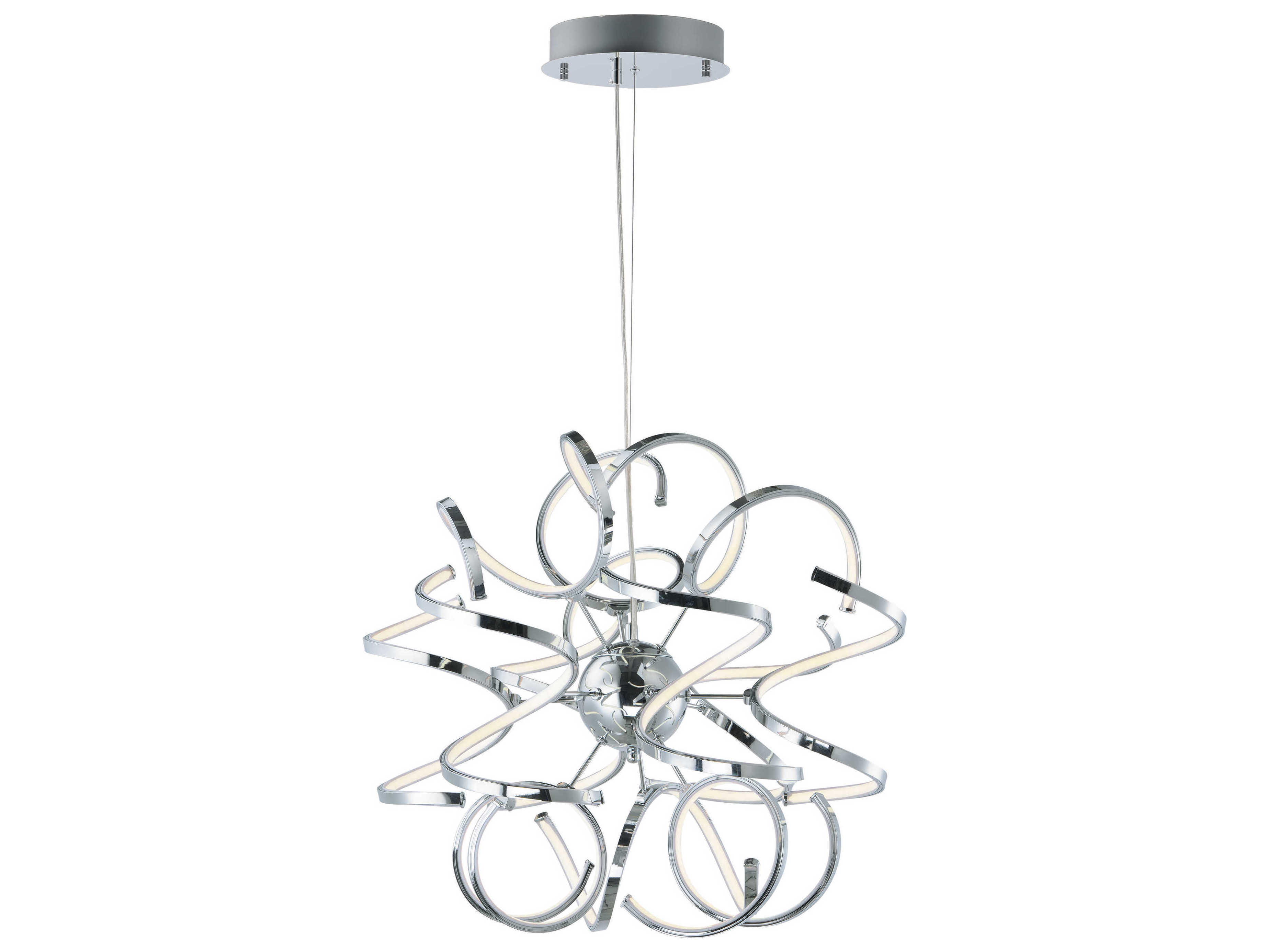 ET2 Chaos 12-Light Polished Chrome LED Sputnik Pendant