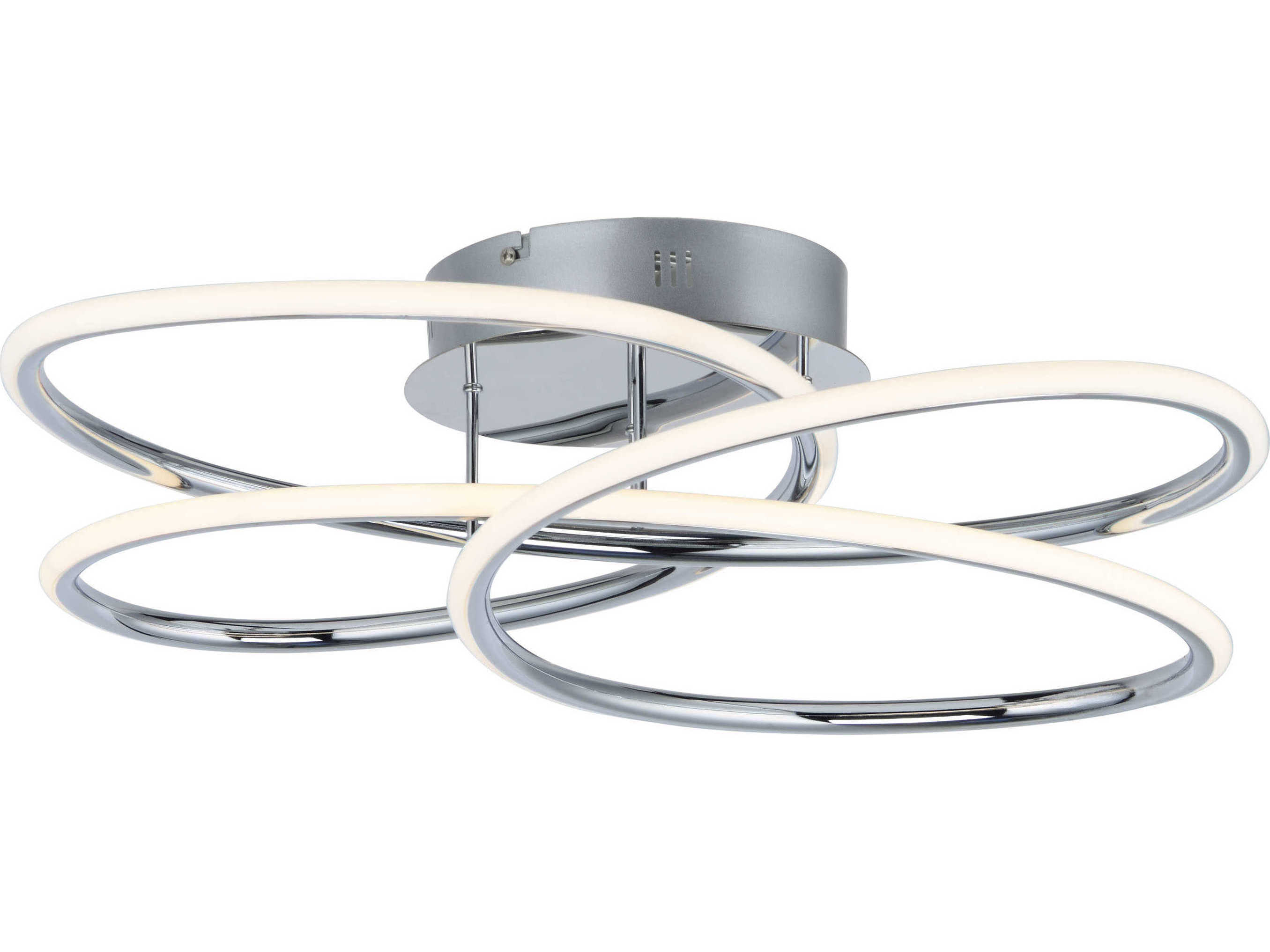ET2 Coaster 1-Light Polished Chrome LED Flush Mount