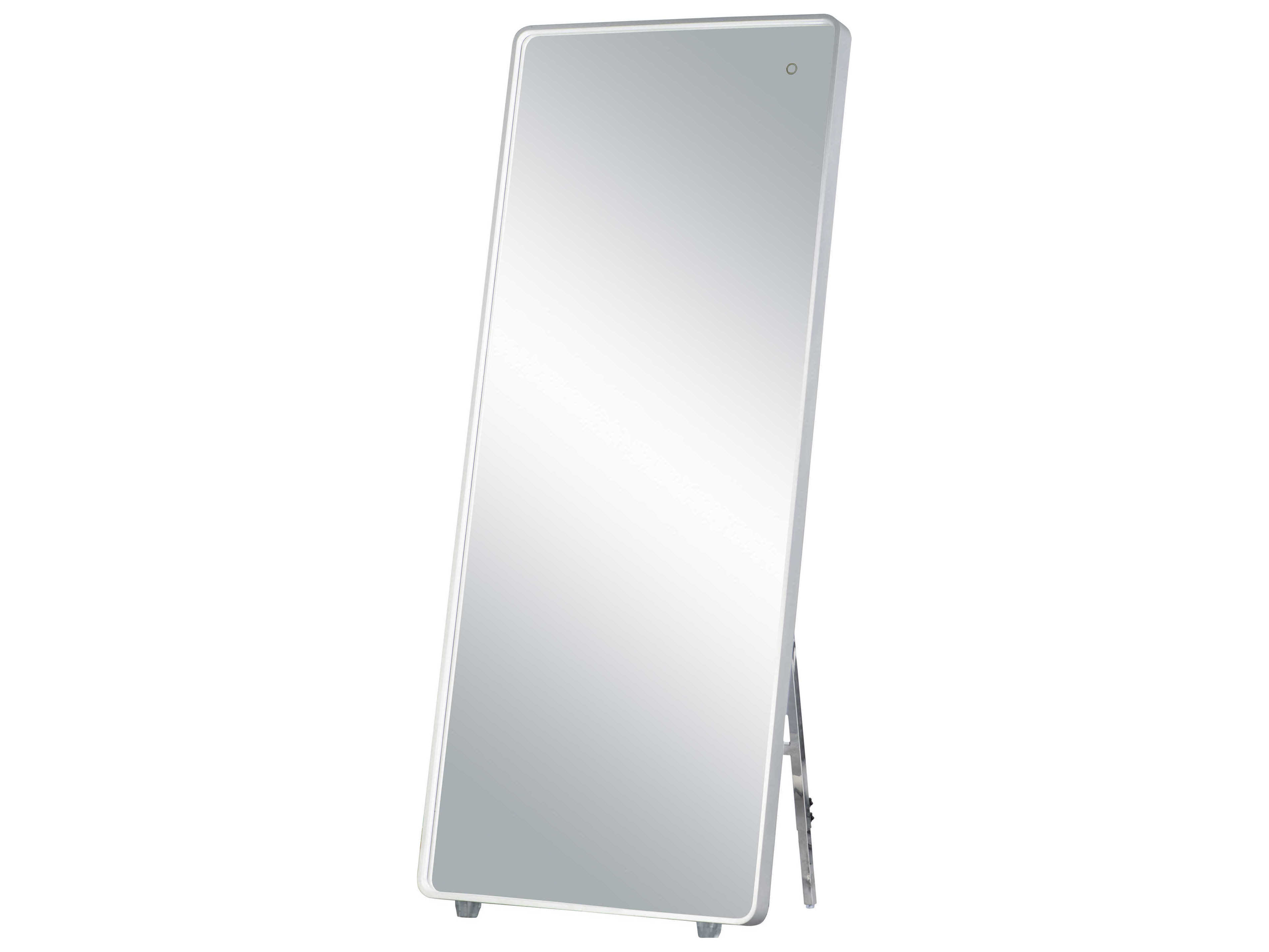 ET2 Brushed Aluminum LED Rectangular Floor Mirror
