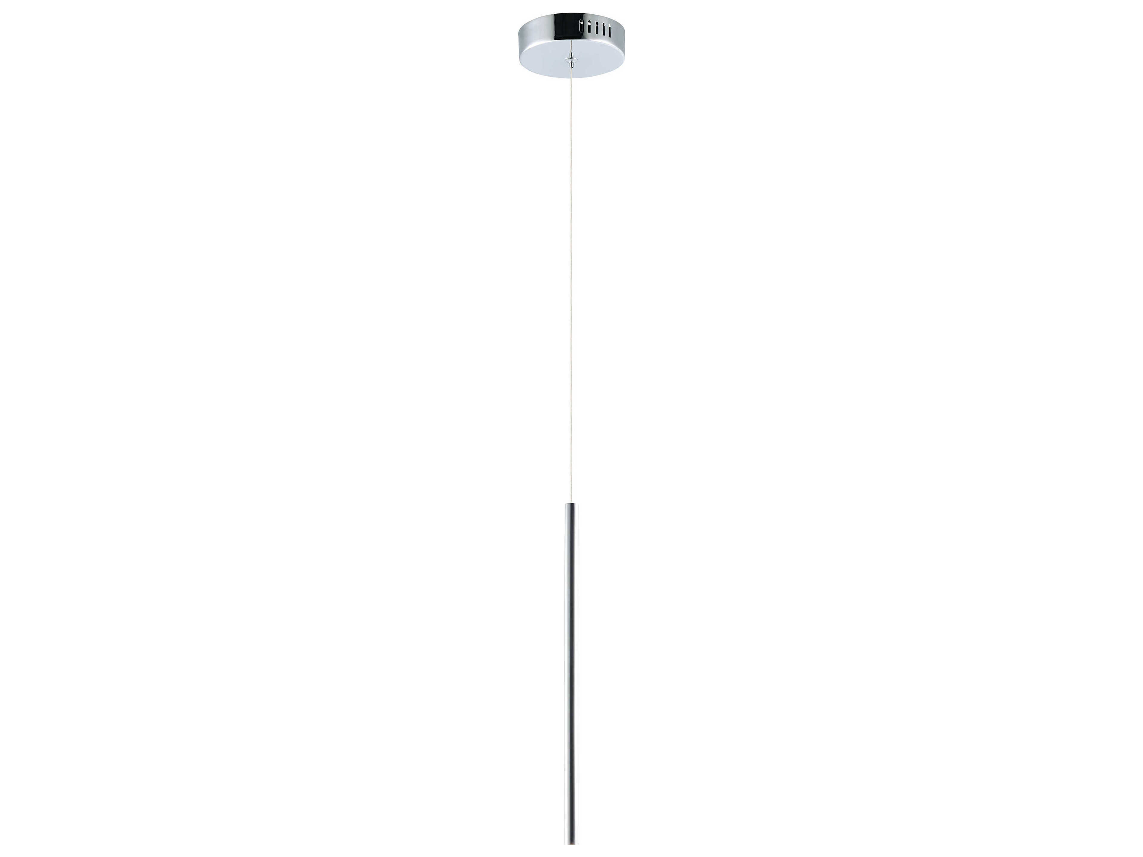 ET2 1-Light Polished Chrome LED Cylinder Mini Pendant