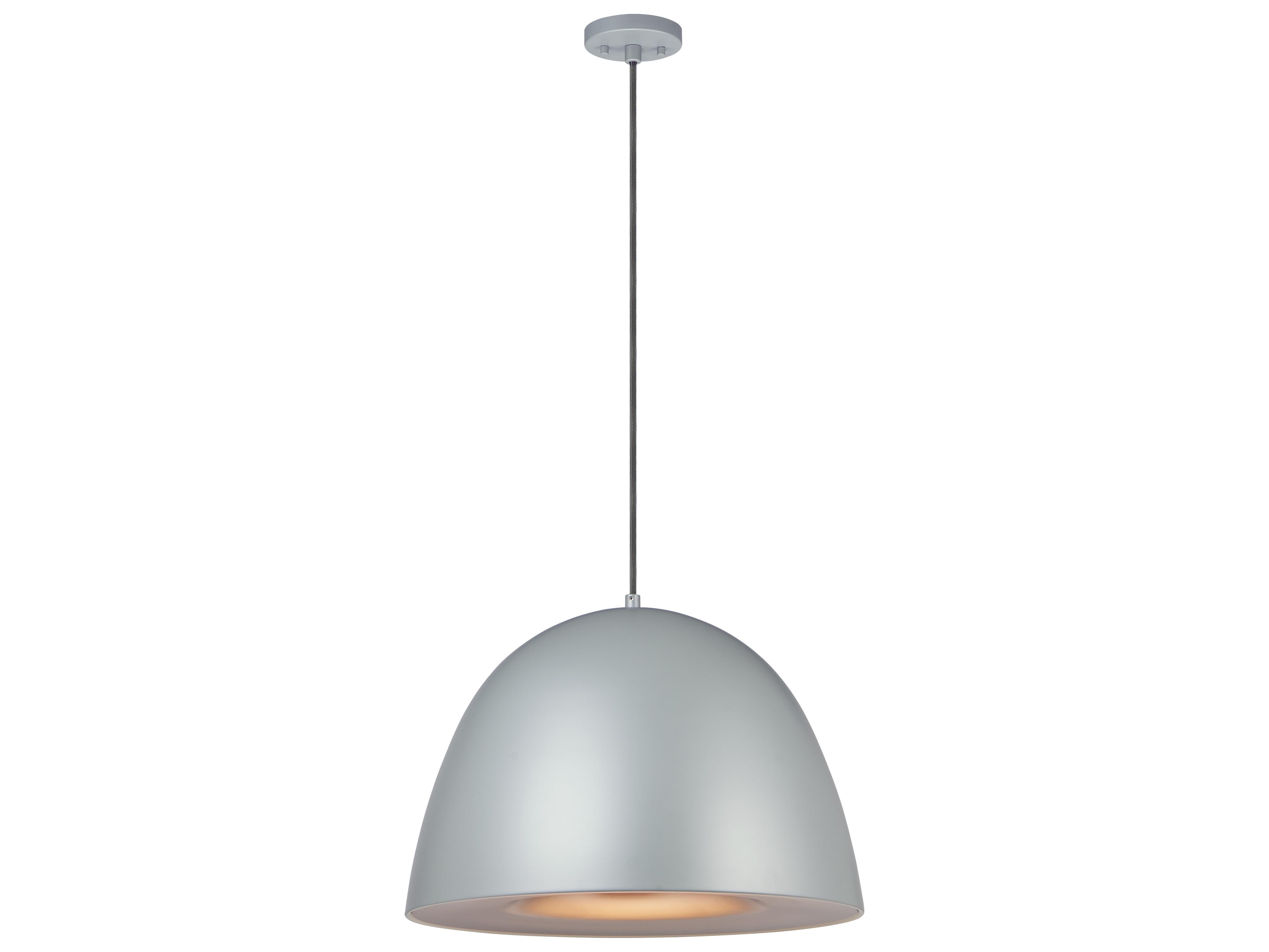 ET2 Fungo 1-Light Dark Grey Coffee Brown LED Dome Pendant