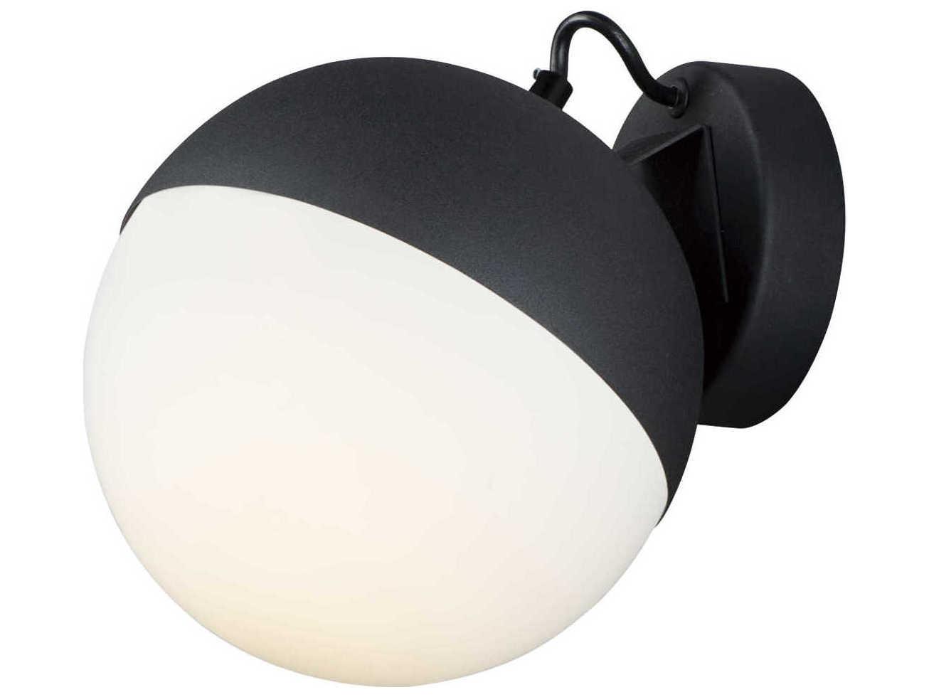 ET2 1-Light Black Glass LED Wall Sconce