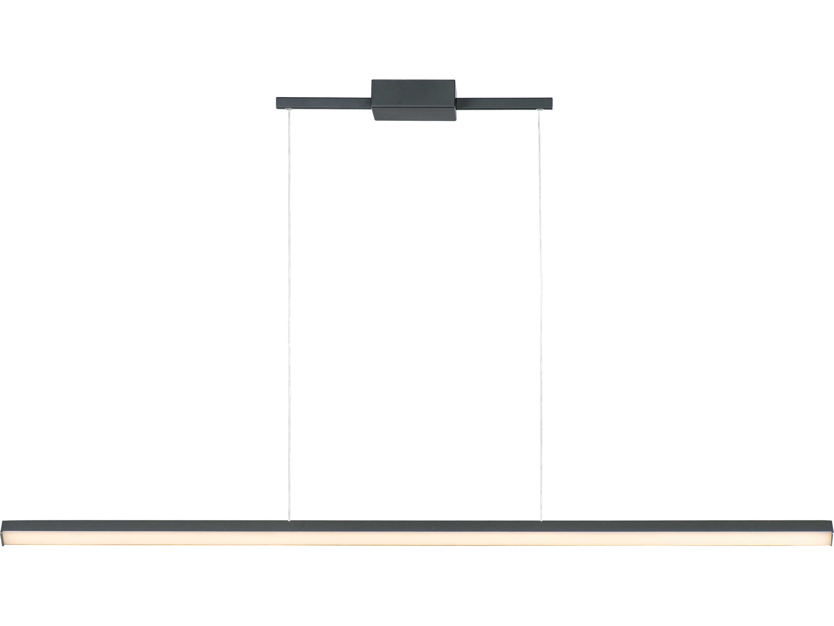 ET2 Hover 1-Light Black LED Linear Island Pendant