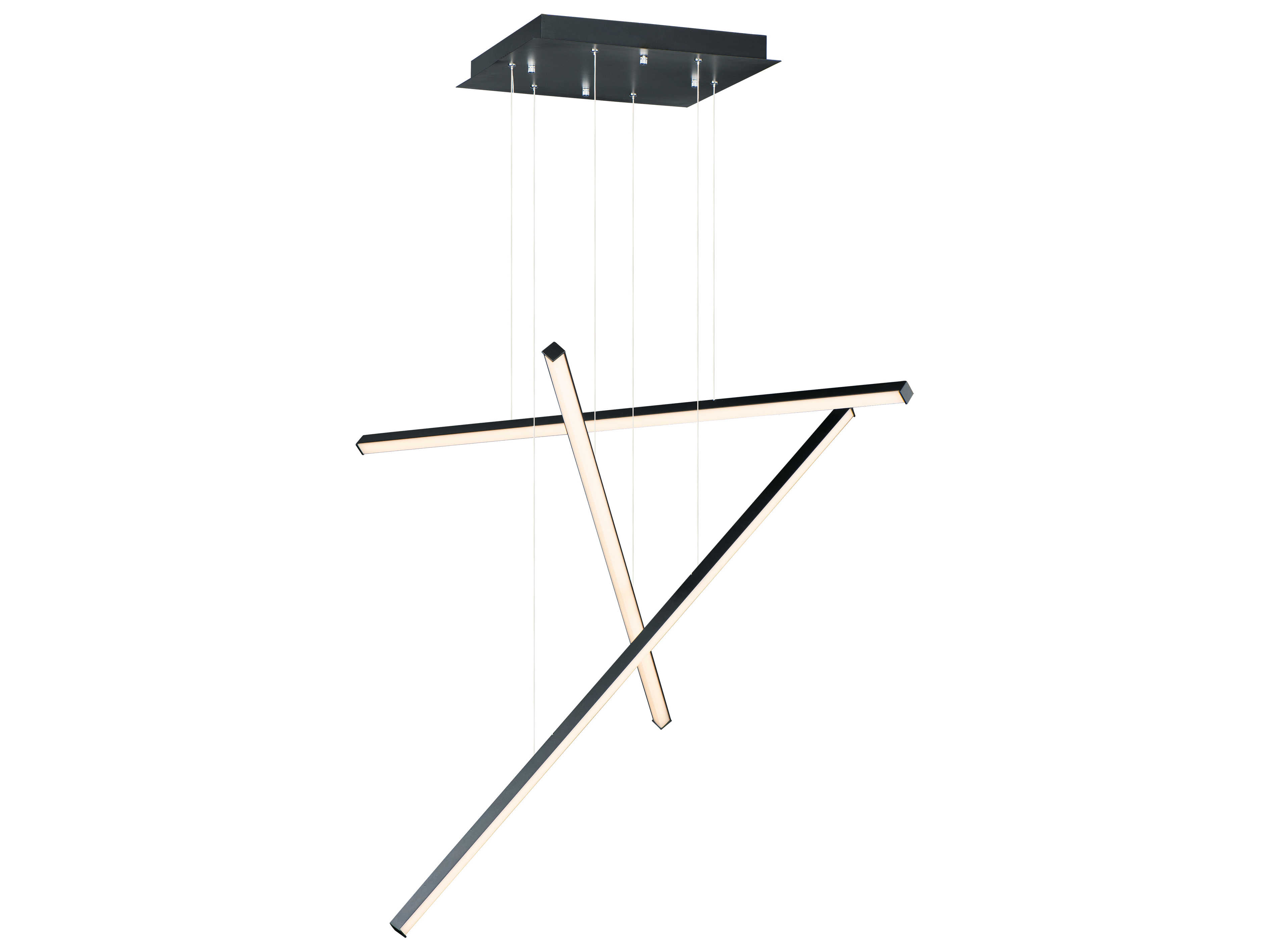 ET2 Hover 3-Light Black LED Linear Pendant