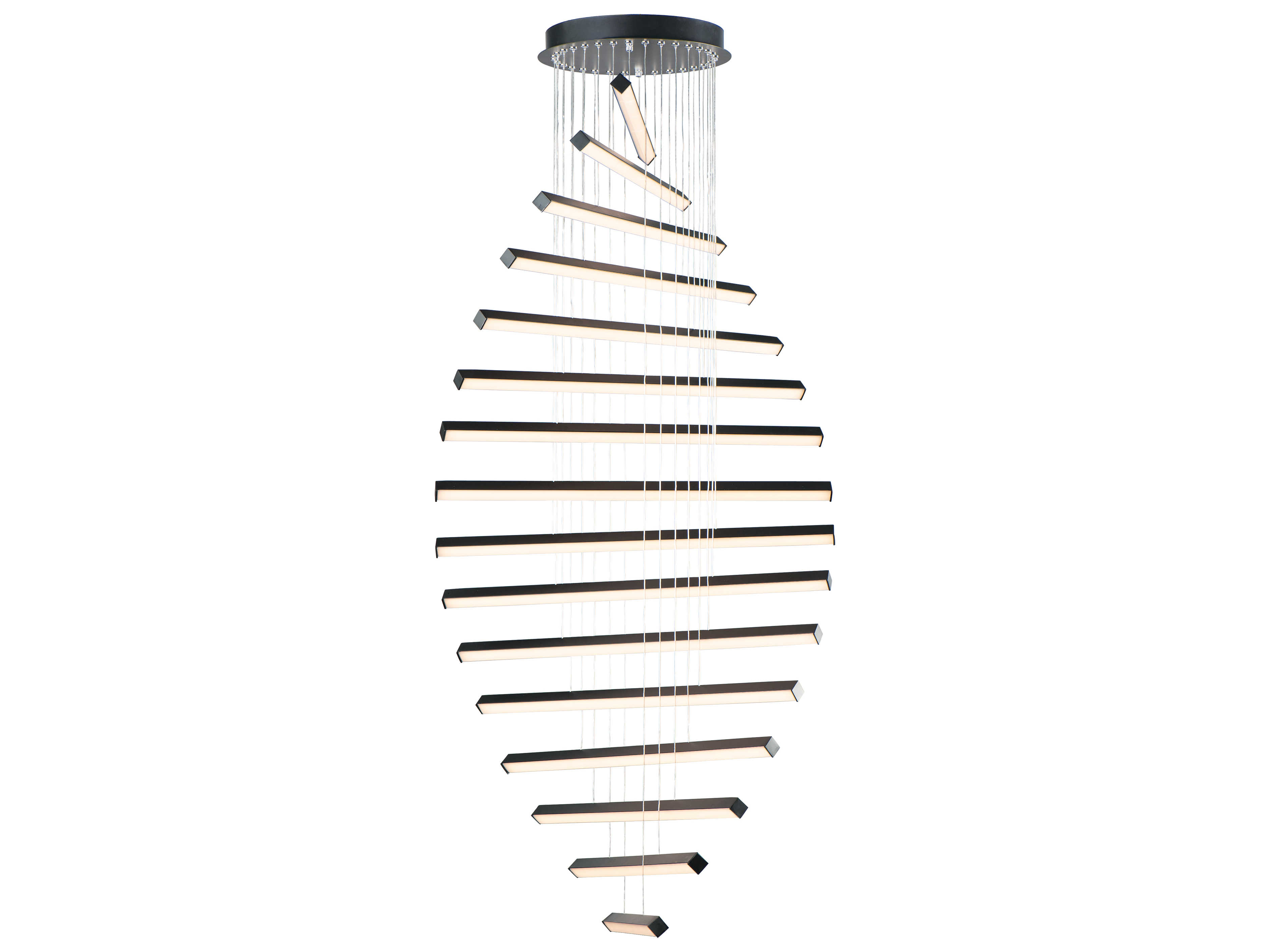 ET2 Hover 16-Light6-Light Black LED Tiered Pendant