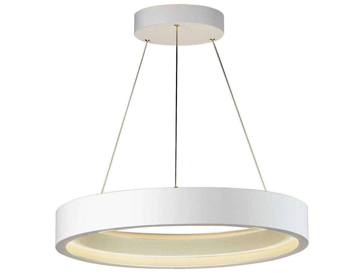 ET2 I-corona 1-Light Matte White LED Round Pendant