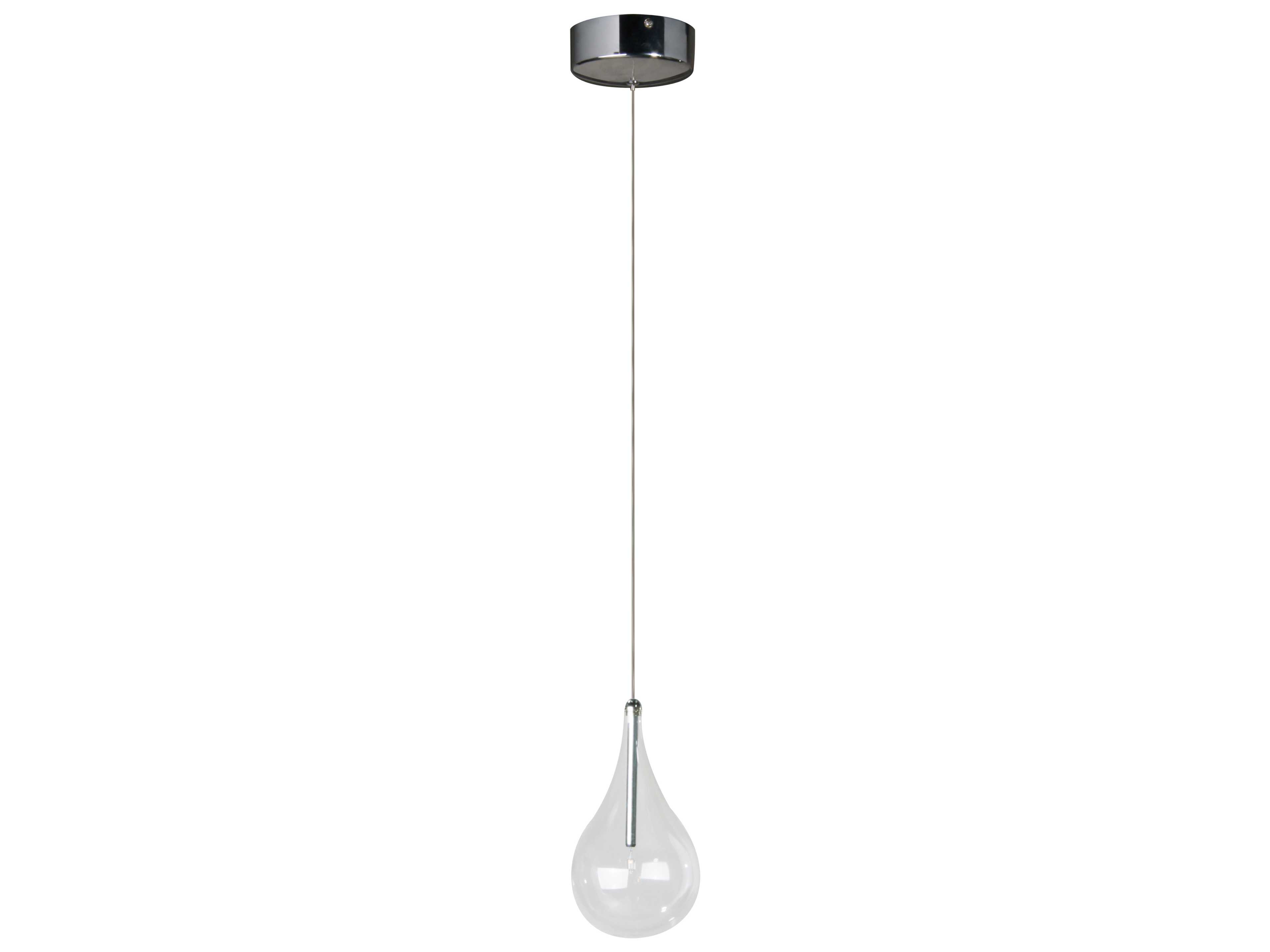 ET2 1-Light Polished Chrome Glass Mini Pendant