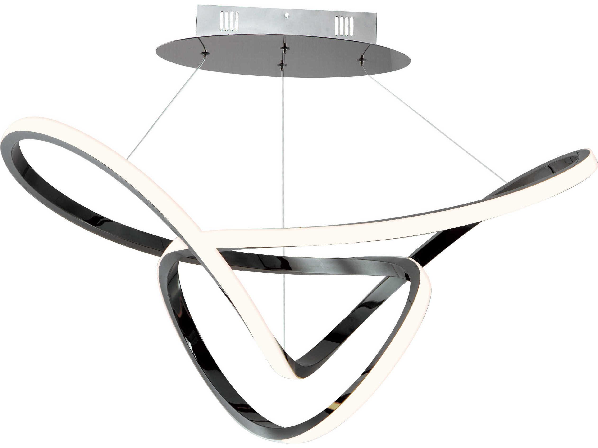 ET2 Perpetual 1-Light Black Chrome LED Pendant