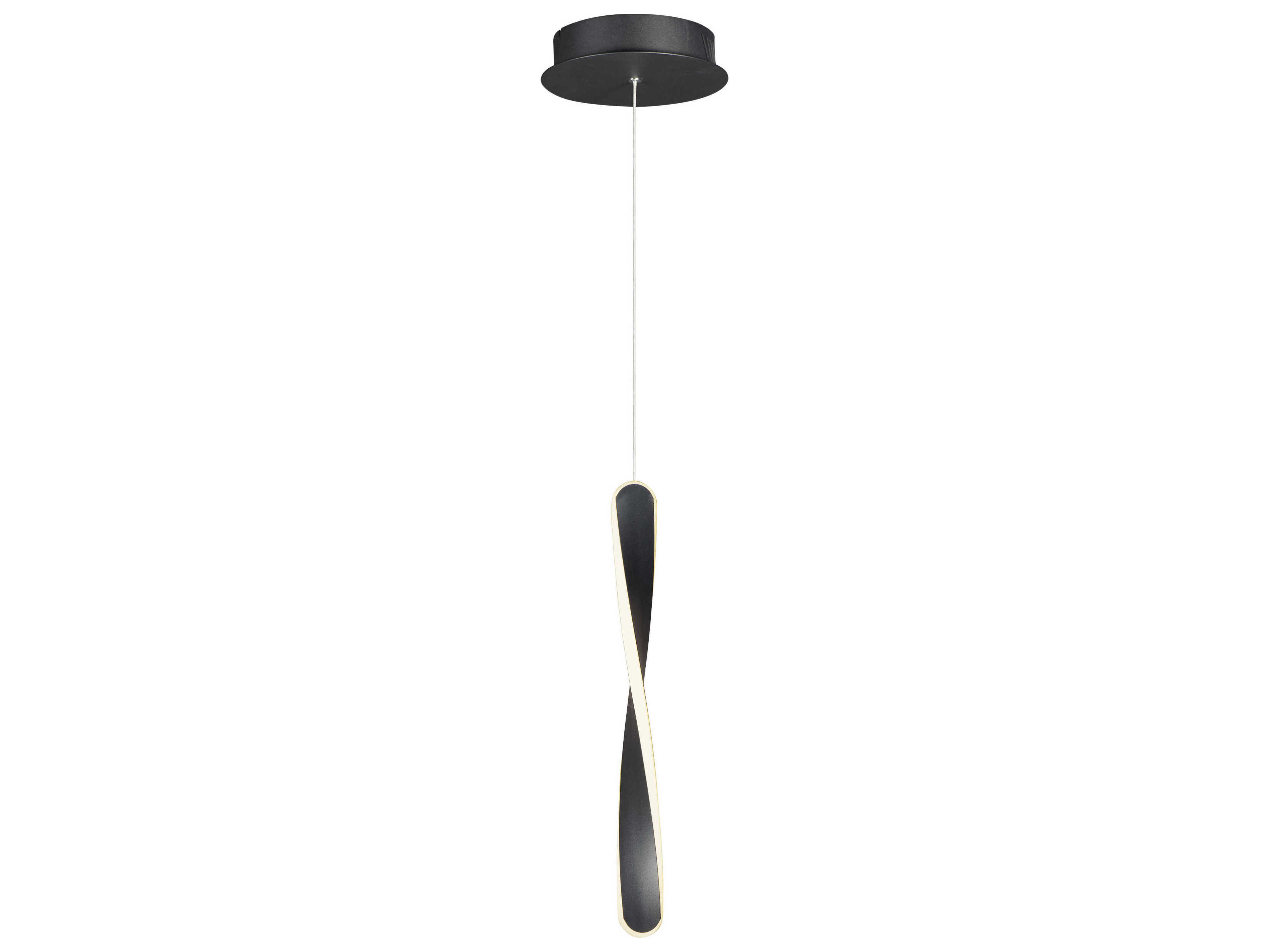 ET2 1-Light Black LED Geometric Mini Pendant