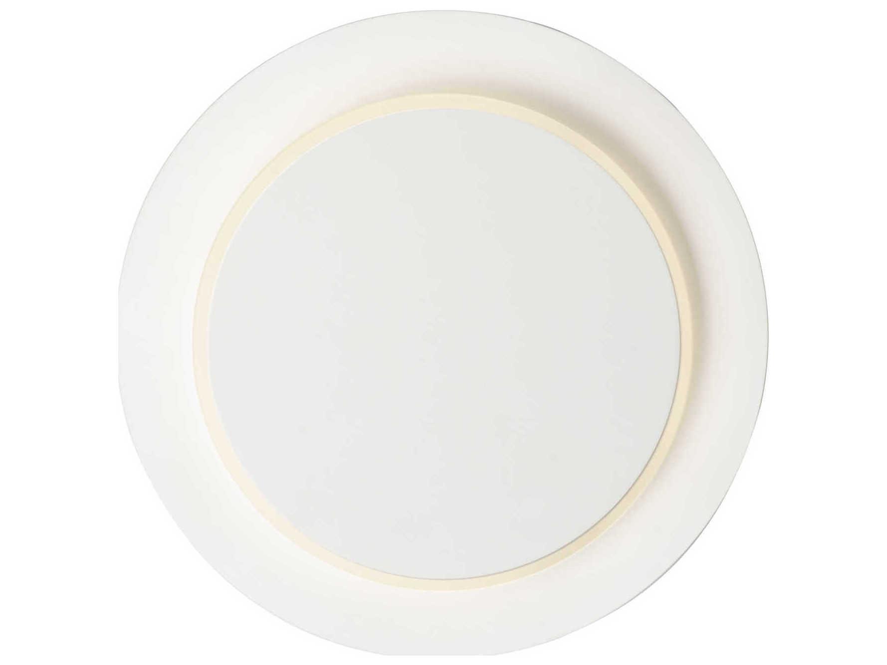 ET2 Revolver 1-Light Matte White LED Round Flush Mount