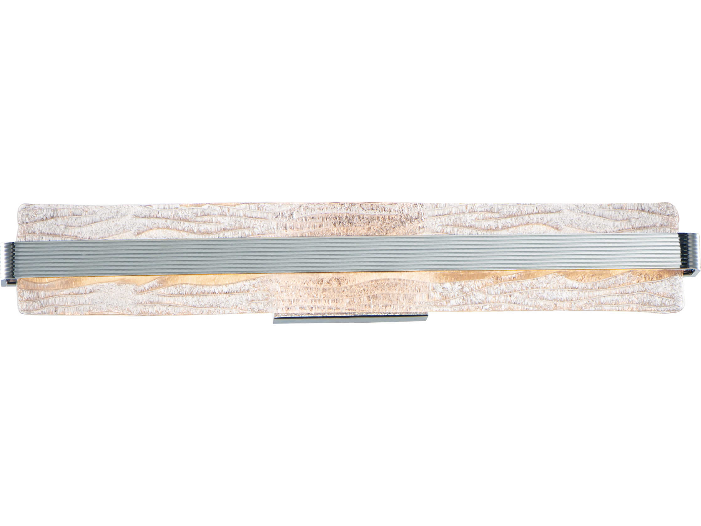 ET2 Ripple 1-Light Polished Chrome Glass LED Vanity Light