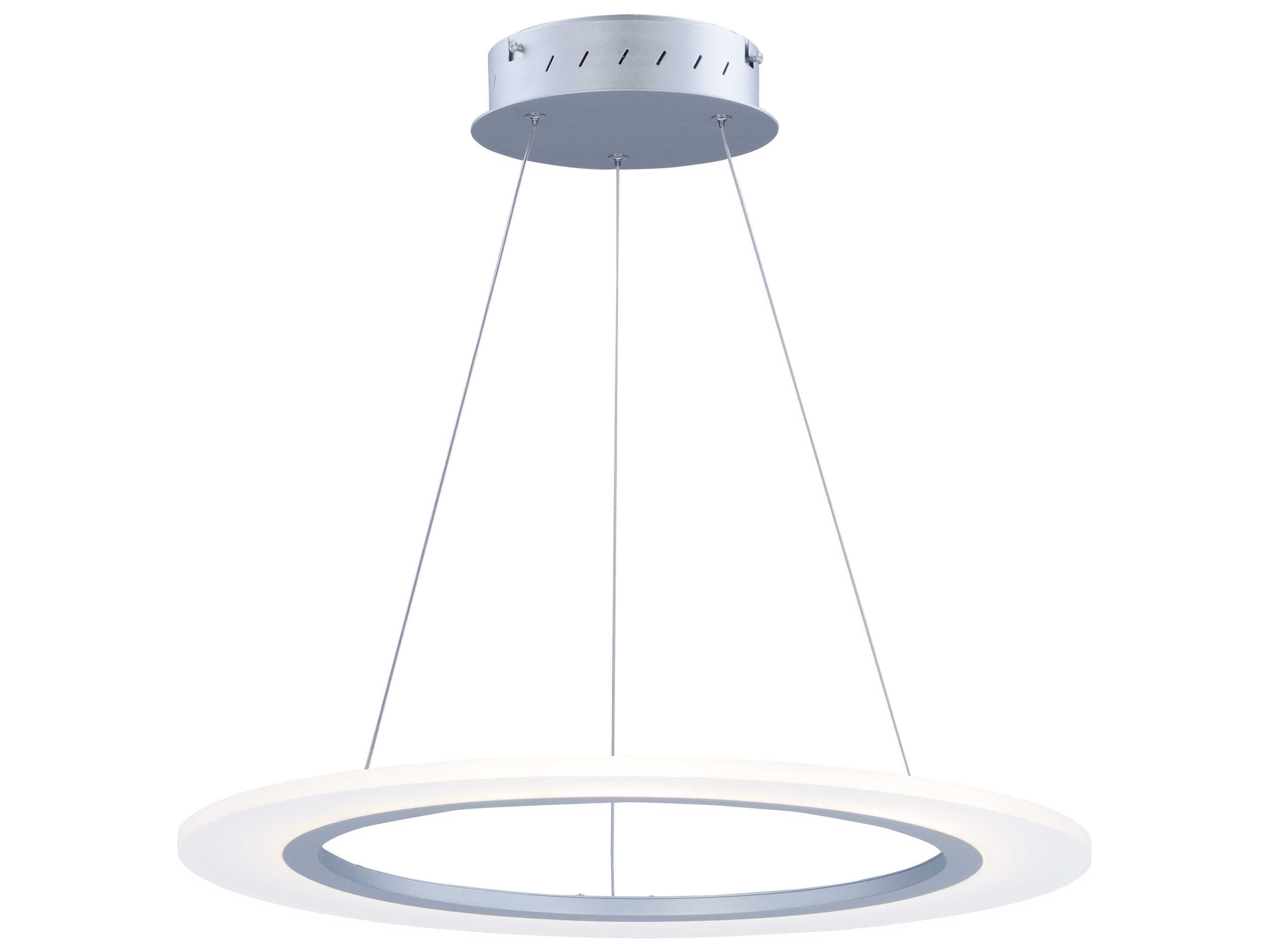 ET2 Saturn Ii Led 1-Light Matte Silver LED Round Pendant