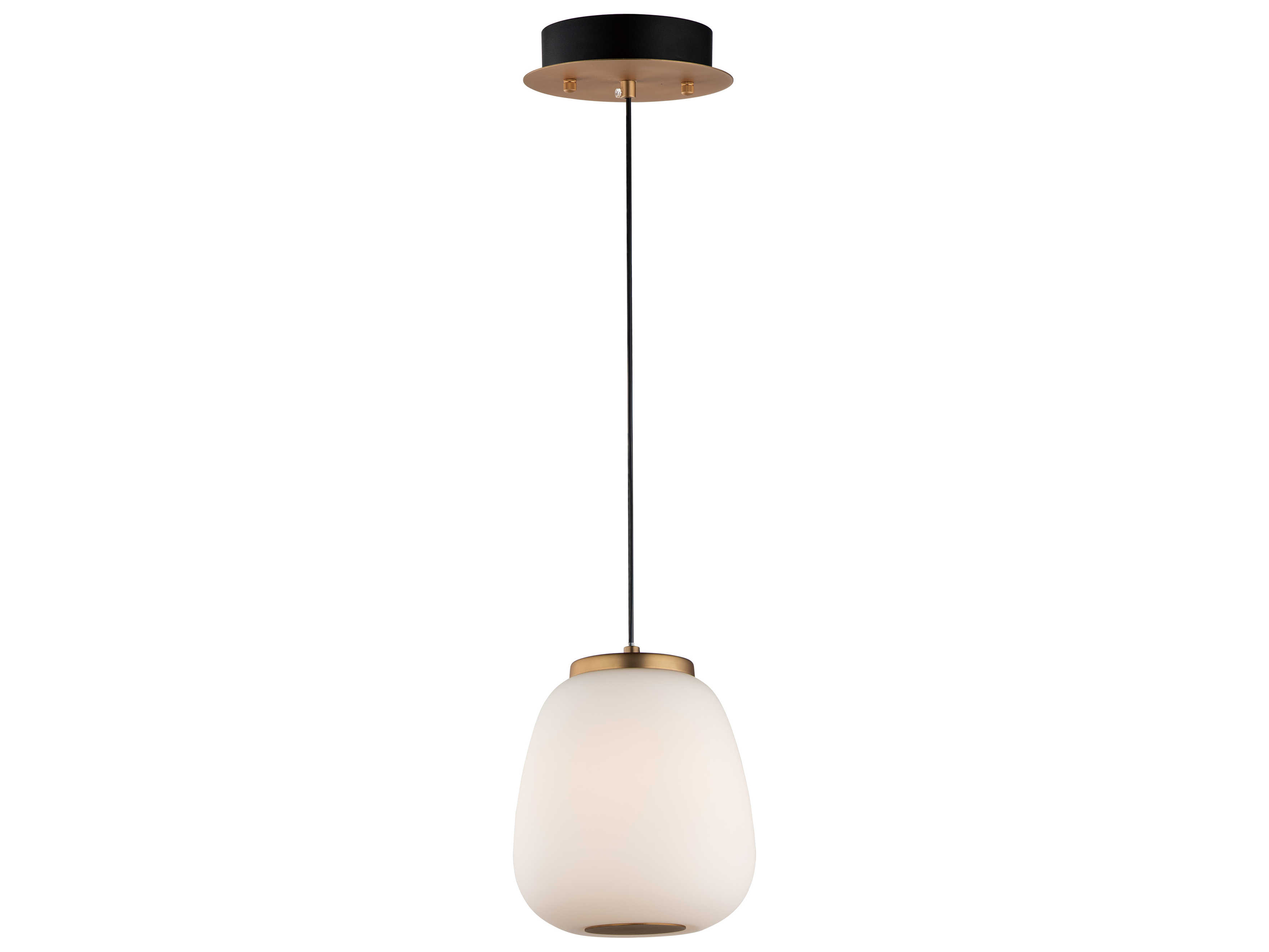 ET2 2-Light Black Gold Glass LED Mini Pendant