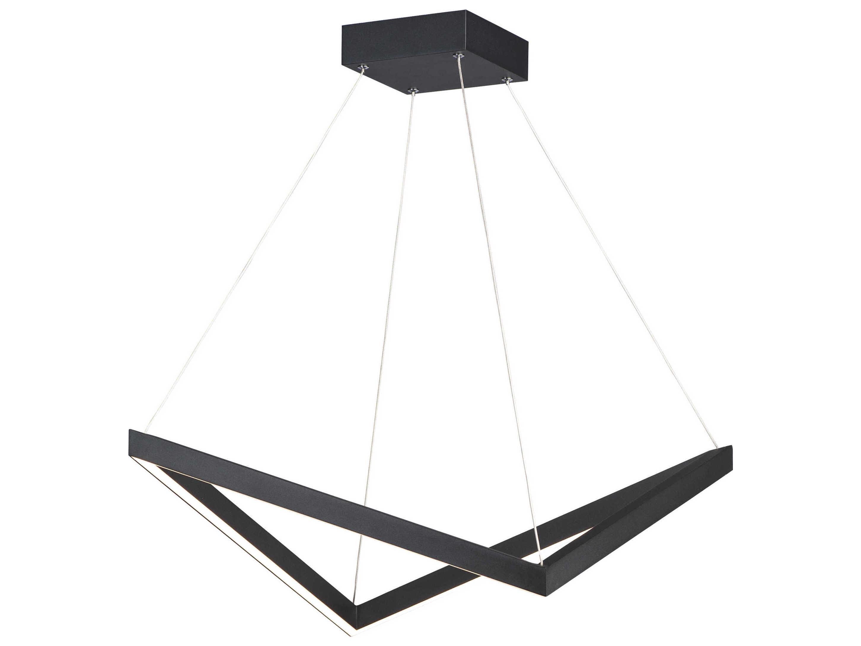 ET2 Stealth 1-Light Black LED Geometric Pendant