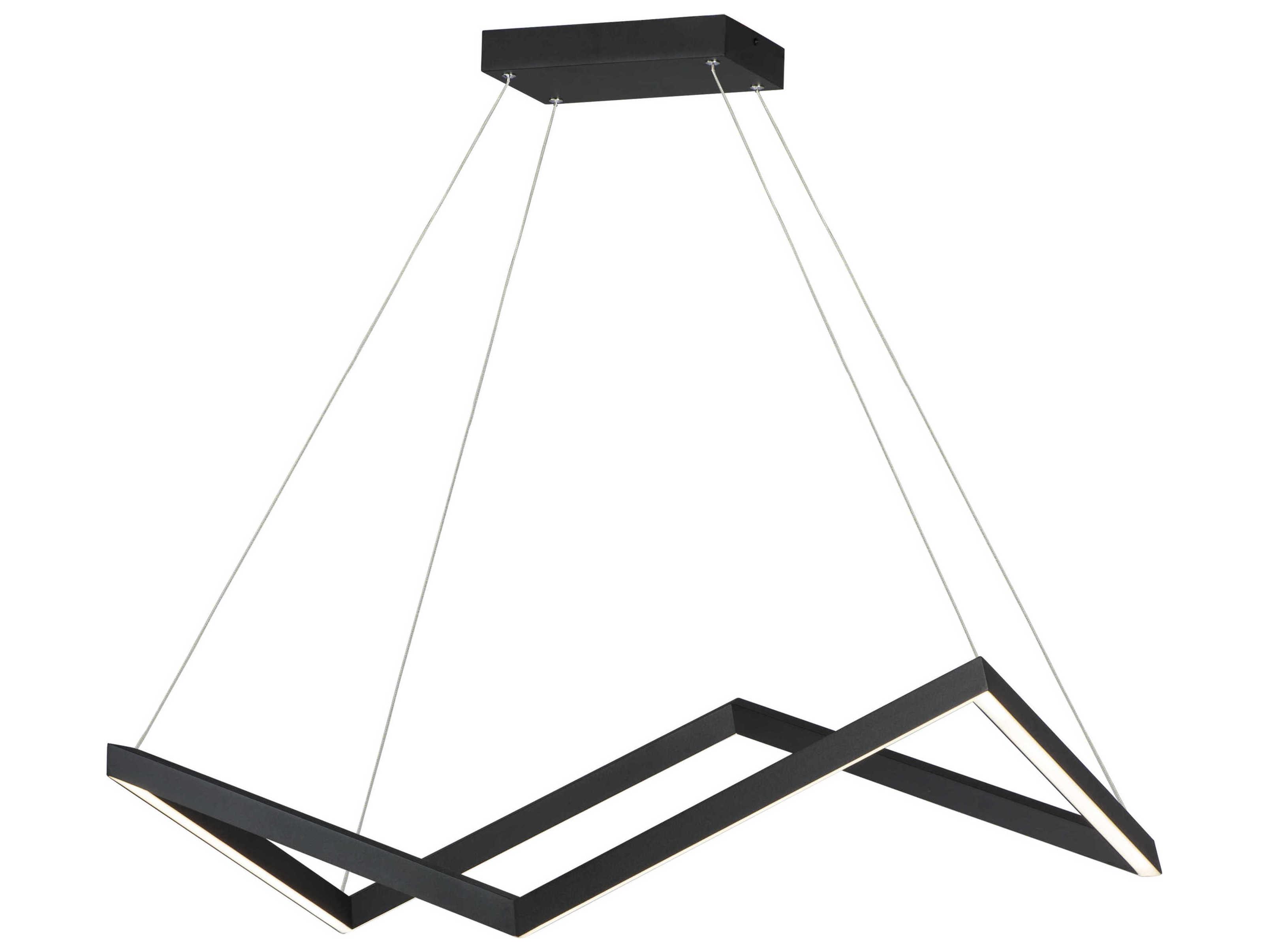 ET2 Stealth 1-Light Black LED Geometric Pendant