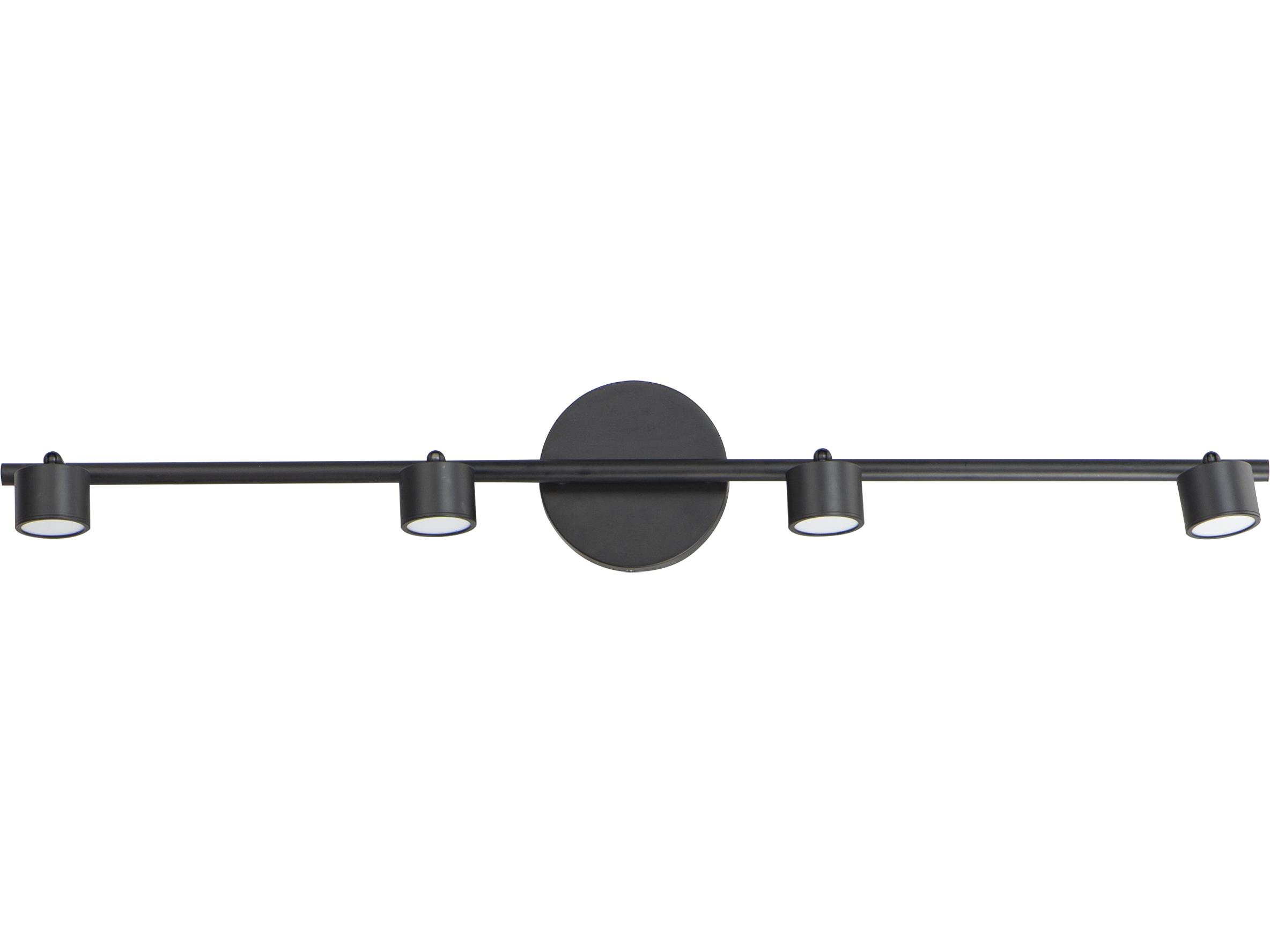 ET2 Taylor 4-Light Black LED Linear Round Track & Rail Light