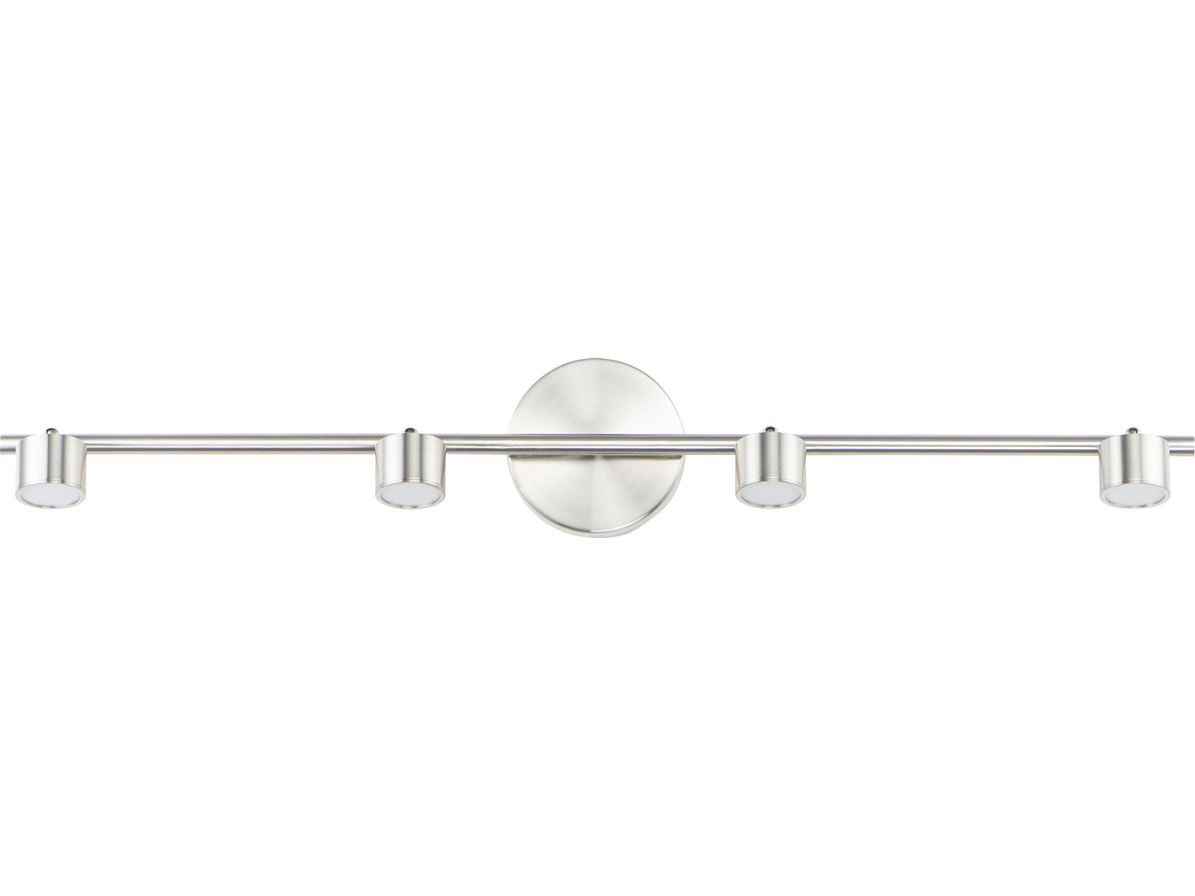 ET2 Taylor 4-Light Satin Nickel LED Linear Round Track & Rail Light