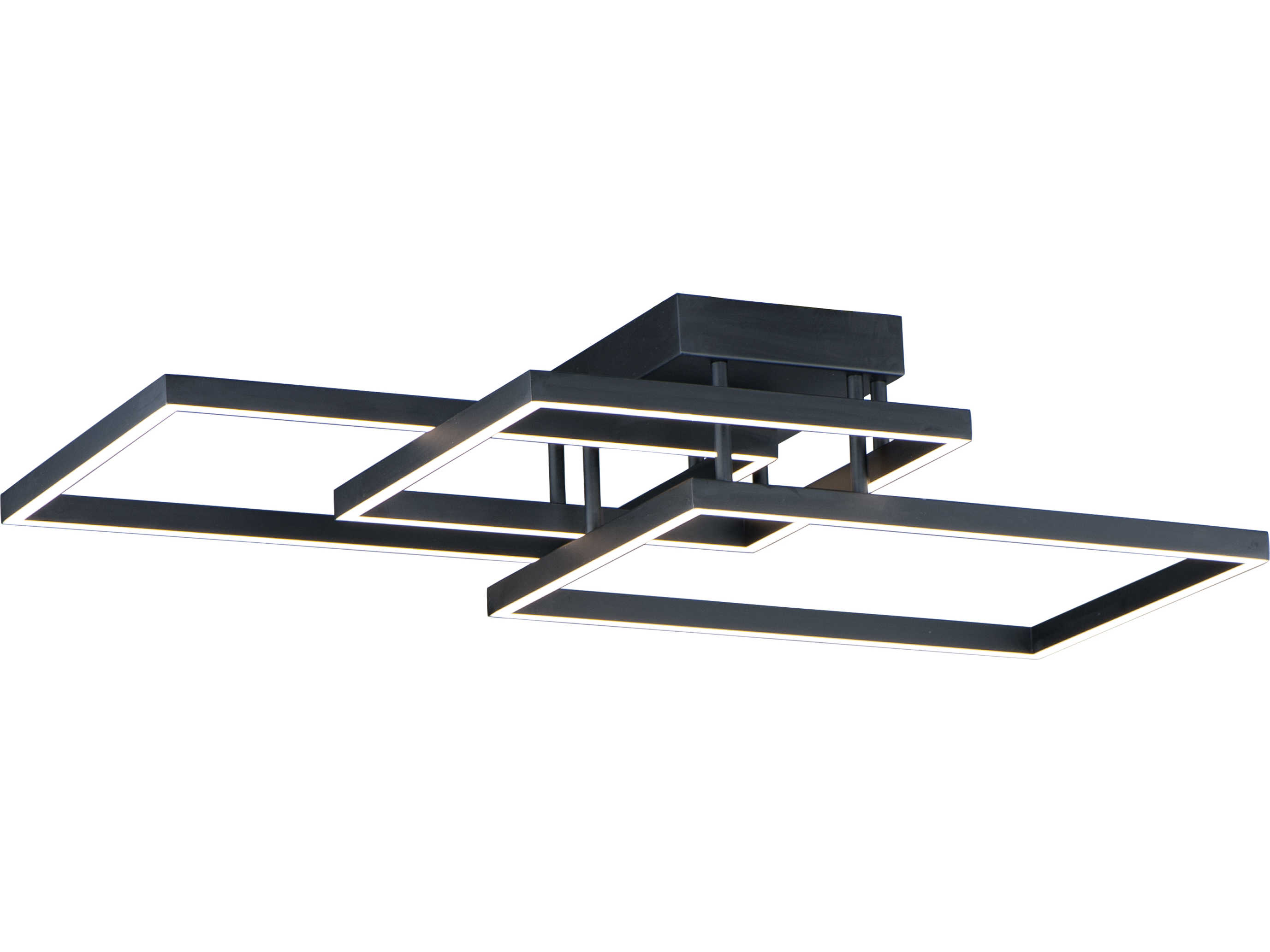 ET2 Traverse Led Black LED Geometric Linear Semi Flush Mount