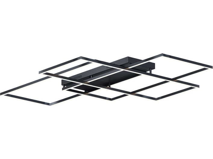 ET2 Traverse Led Black LED Geometric Tiered Semi Flush Mount