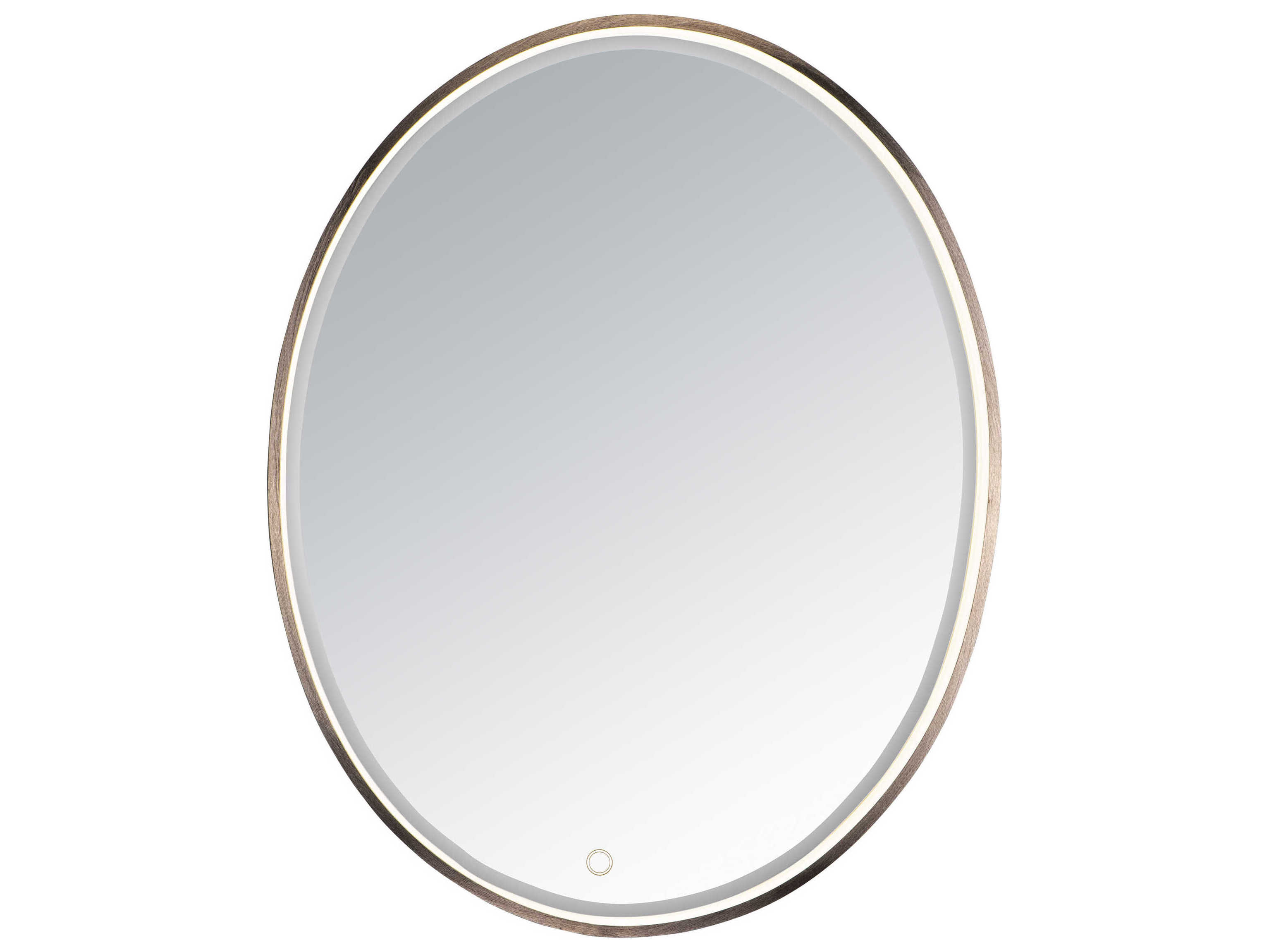 ET2 Anodized Bronze LED Oval Wall Mirror