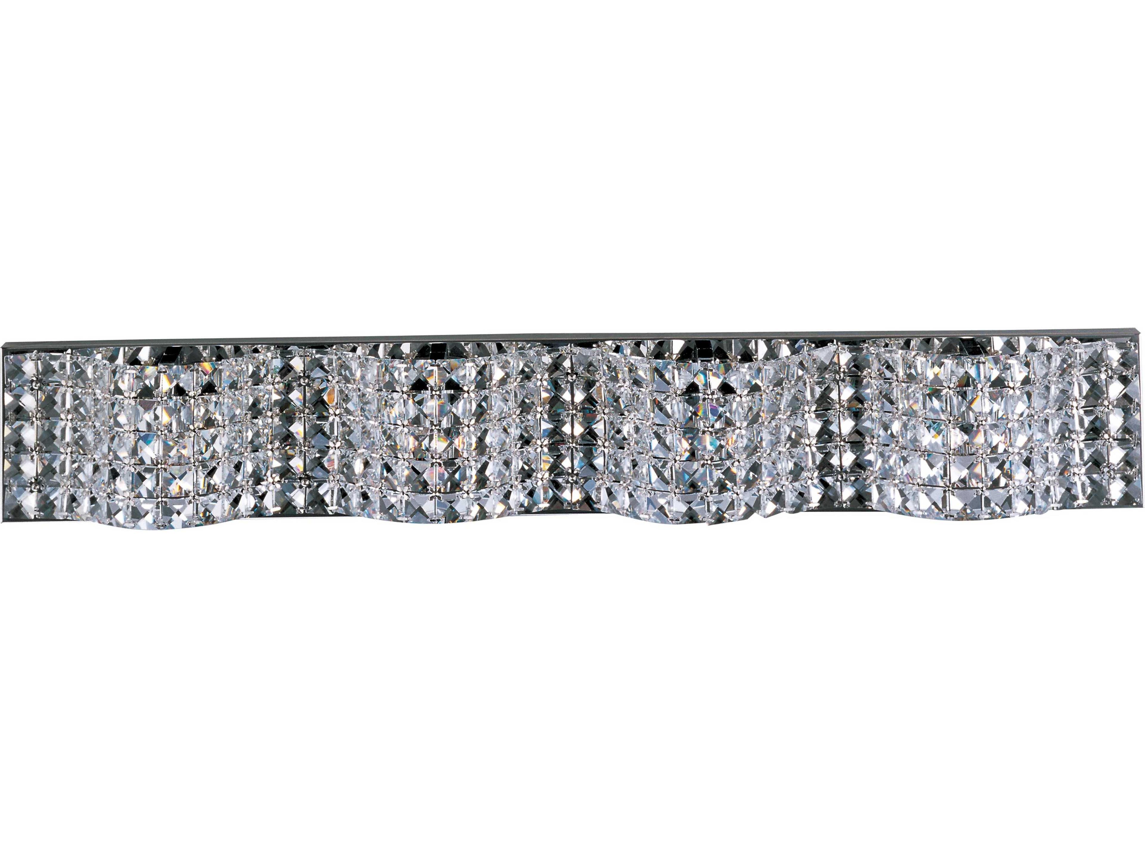 ET2 Wave 4-Light Polished Chrome Crystal Vanity Light