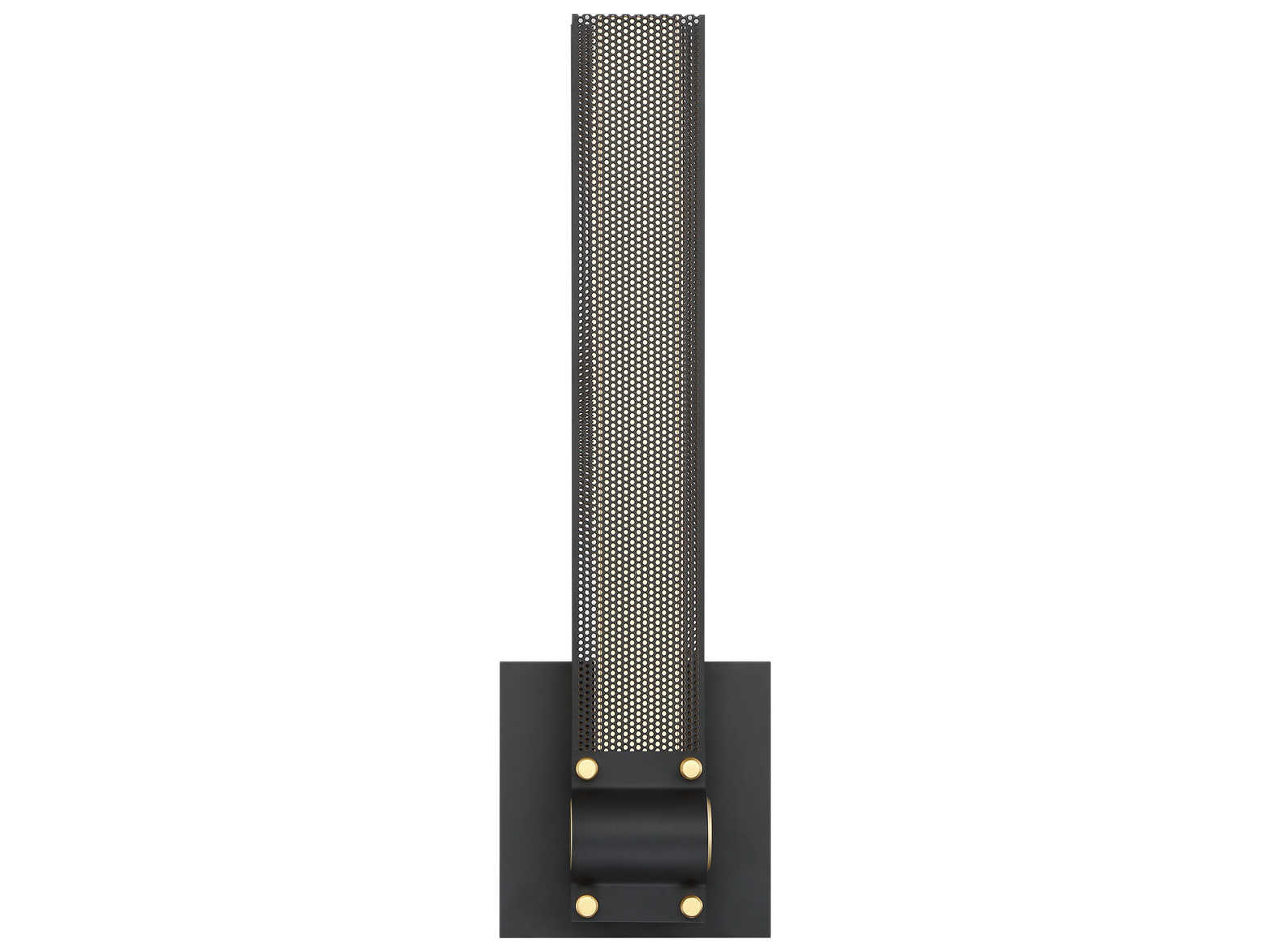 Eurofase Admiral 1-Light Matte Black Gold Painting LED Wall Sconce