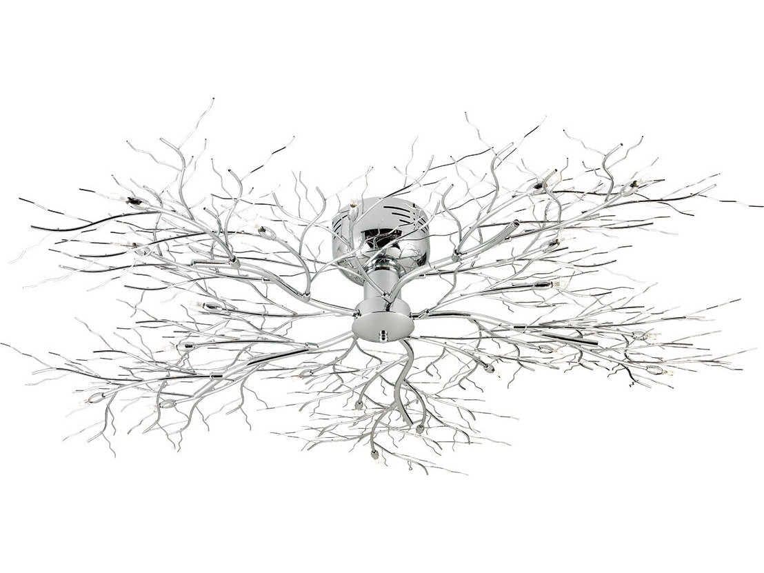 Eurofase Autumn 20-Light Chrome Semi Flush Mount