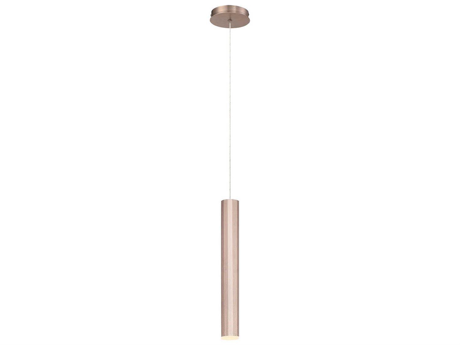 Eurofase Baldwin Champagne Brown LED Cylinder Mini Pendant