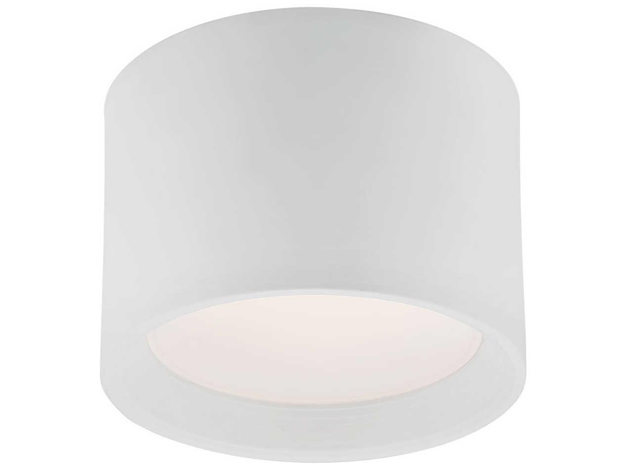 Eurofase Benton 1-Light White LED Cylinder Round Flush Mount