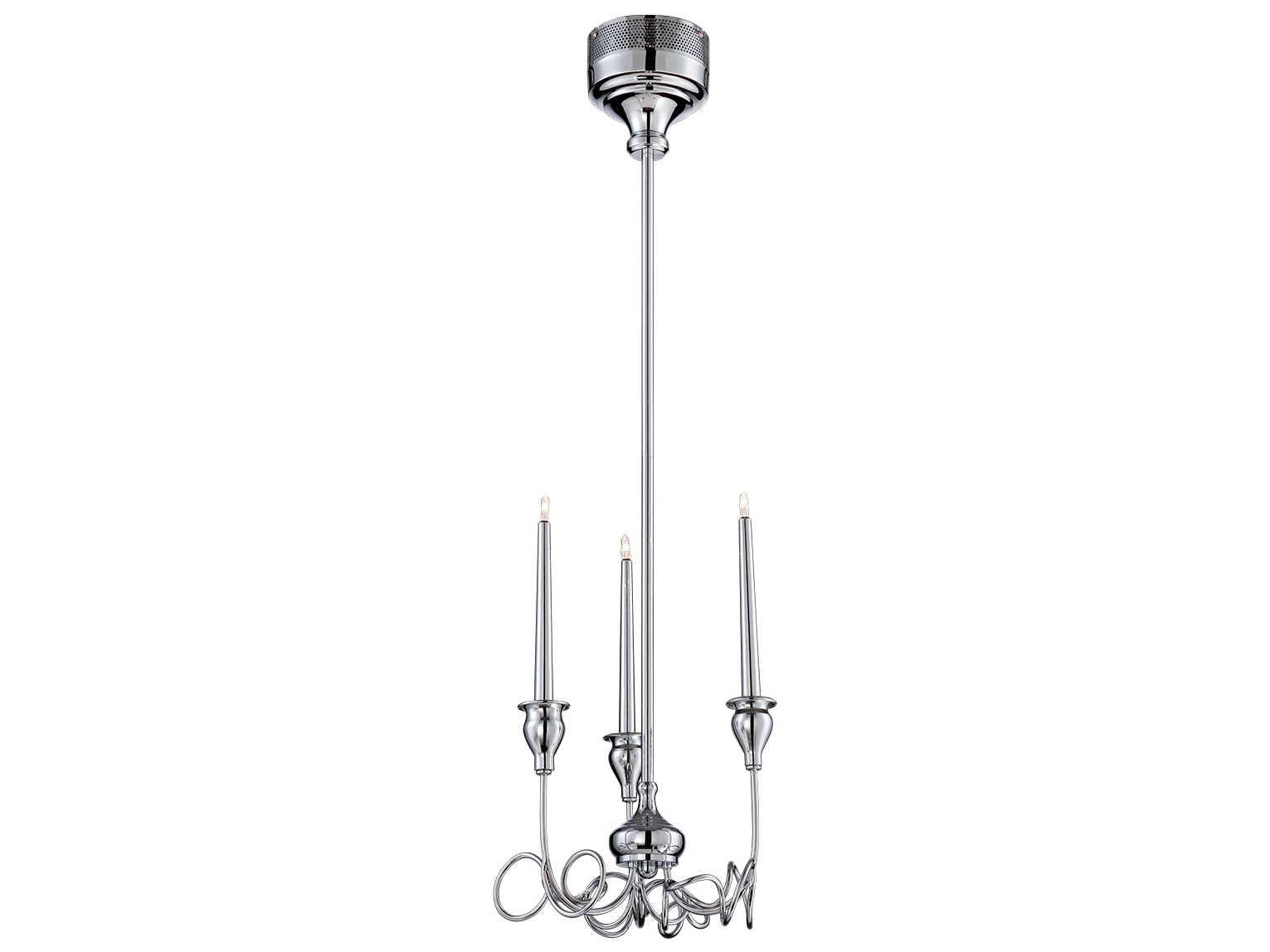 Eurofase Candela 3-Light Chrome Chandelier
