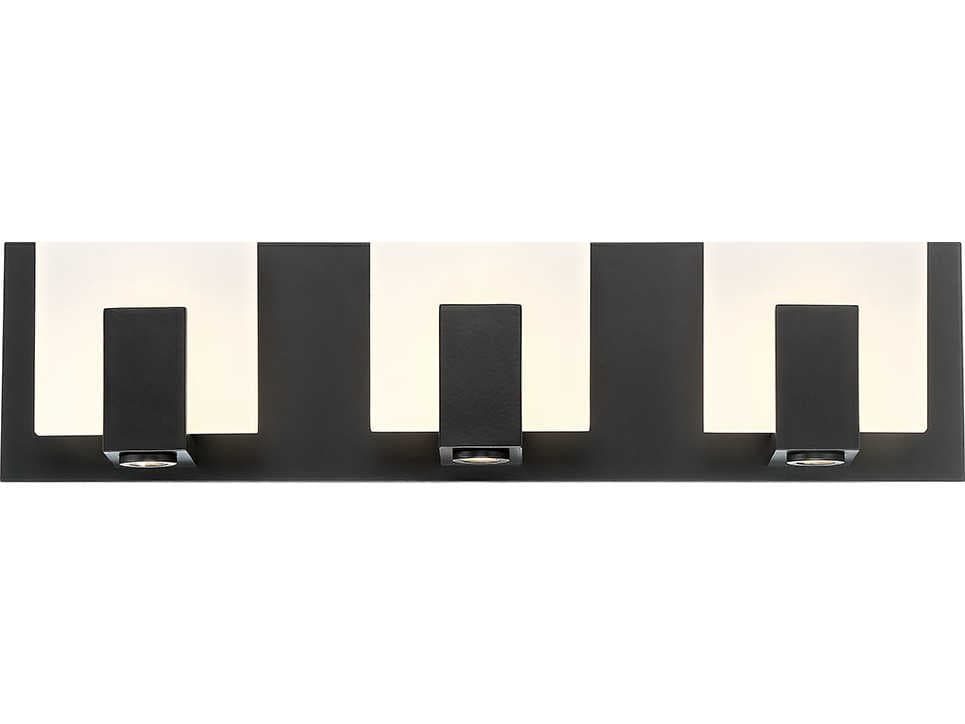 Eurofase Canmore 3-Light Black LED Vanity Light