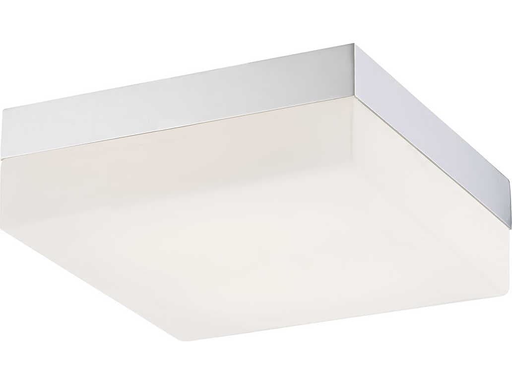Eurofase Dixon 1-Light Chrome Glass LED Flush Mount