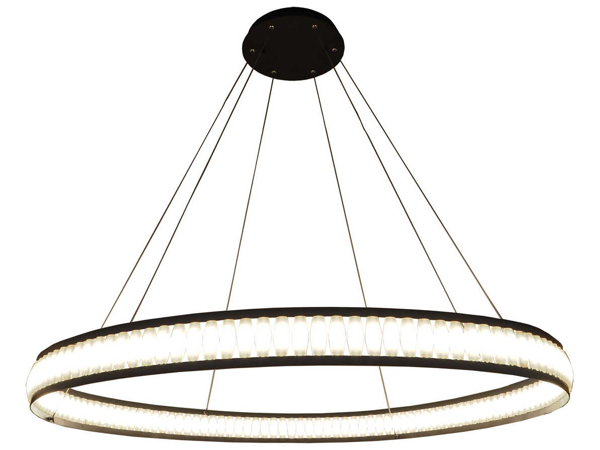Eurofase Forster 132-Light Black LED Round Pendant