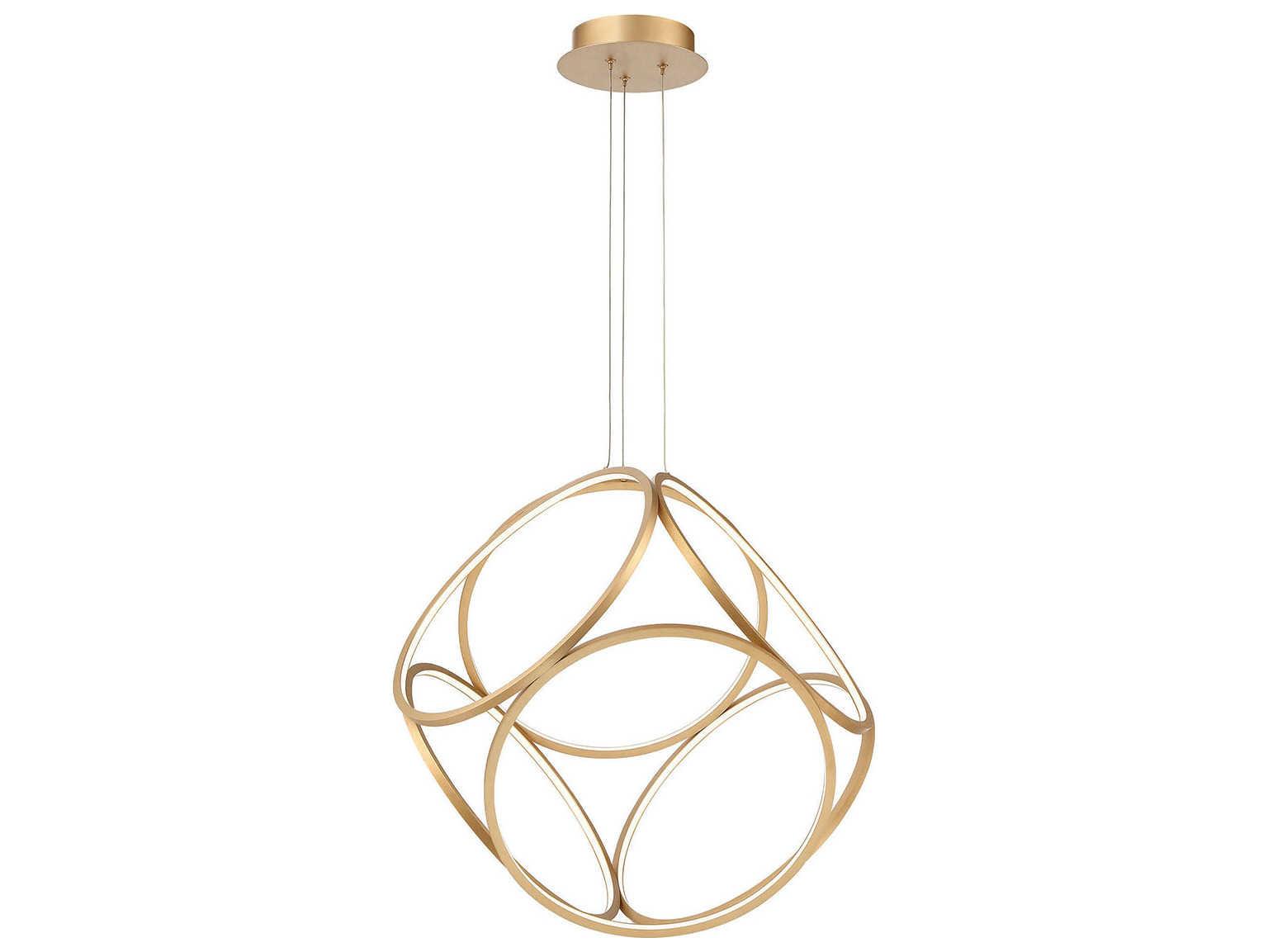Eurofase Glenview 6-Light Gold LED Geometric Pendant